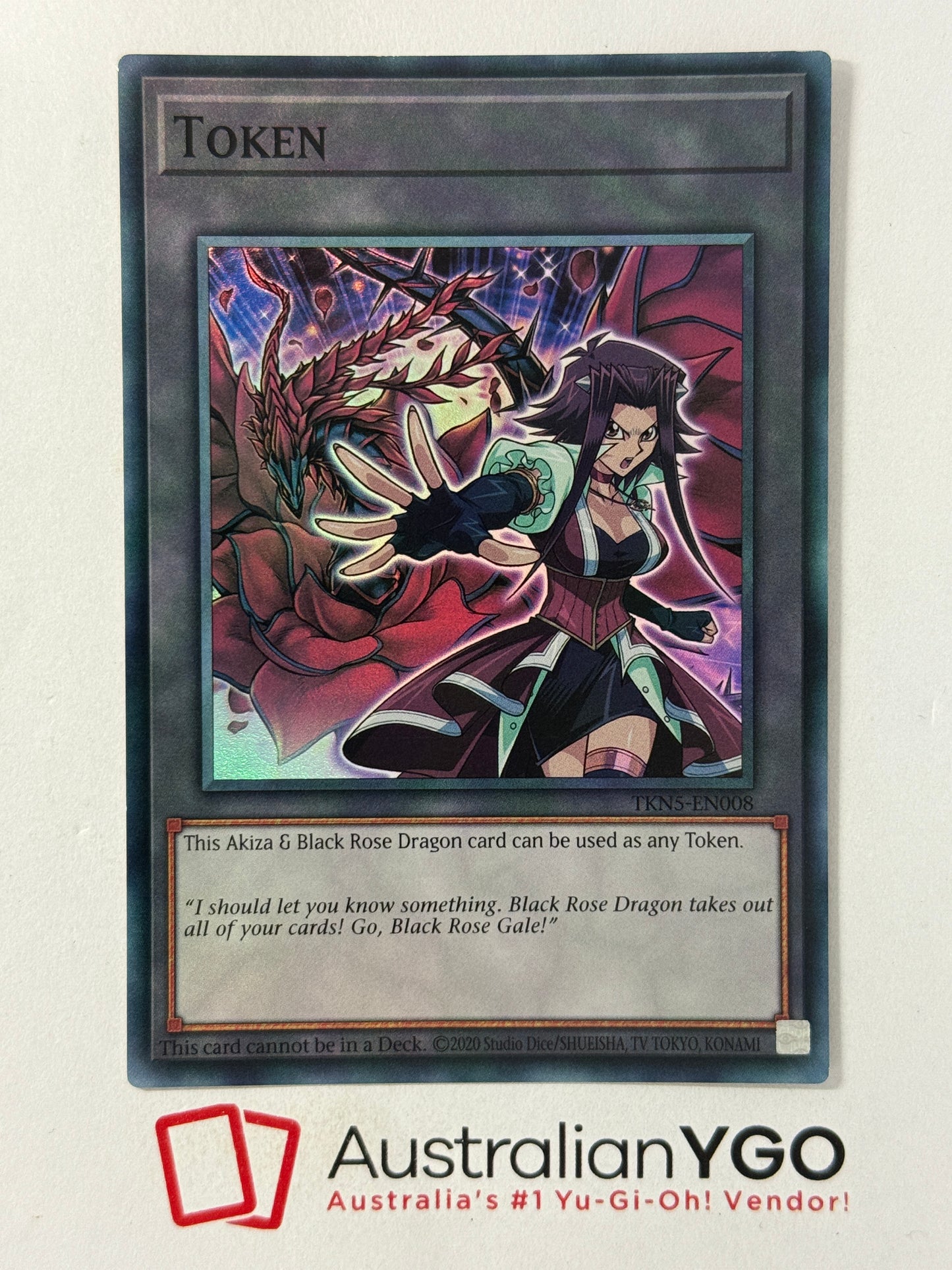Akiza & Black Rose Dragon Token