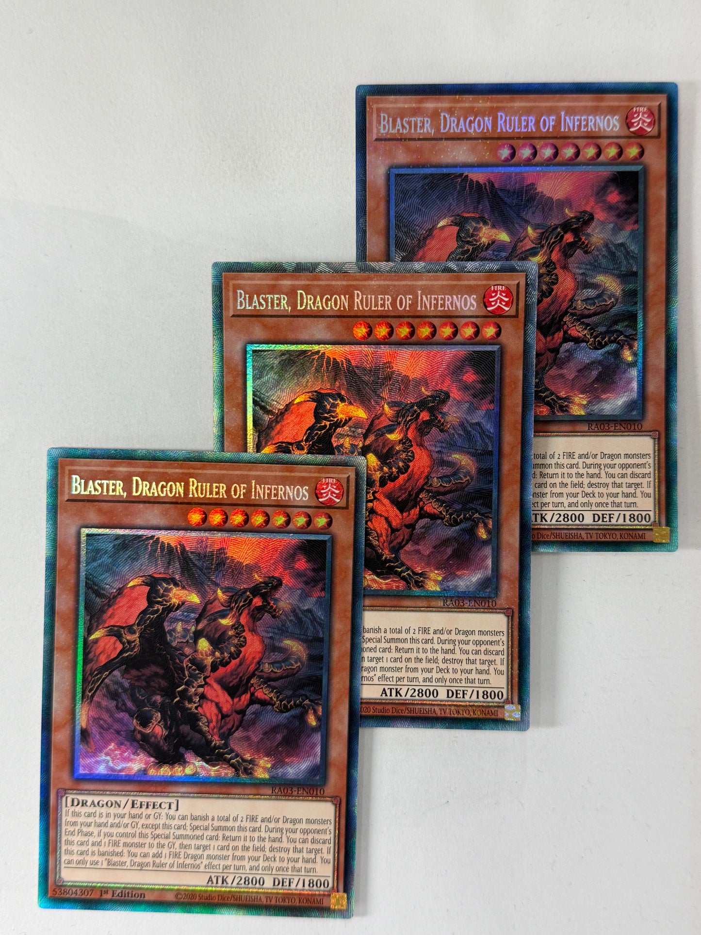 BLASTER, DRAGON RULER OF INFERNOS RA03-EN010 (PCR) Playset