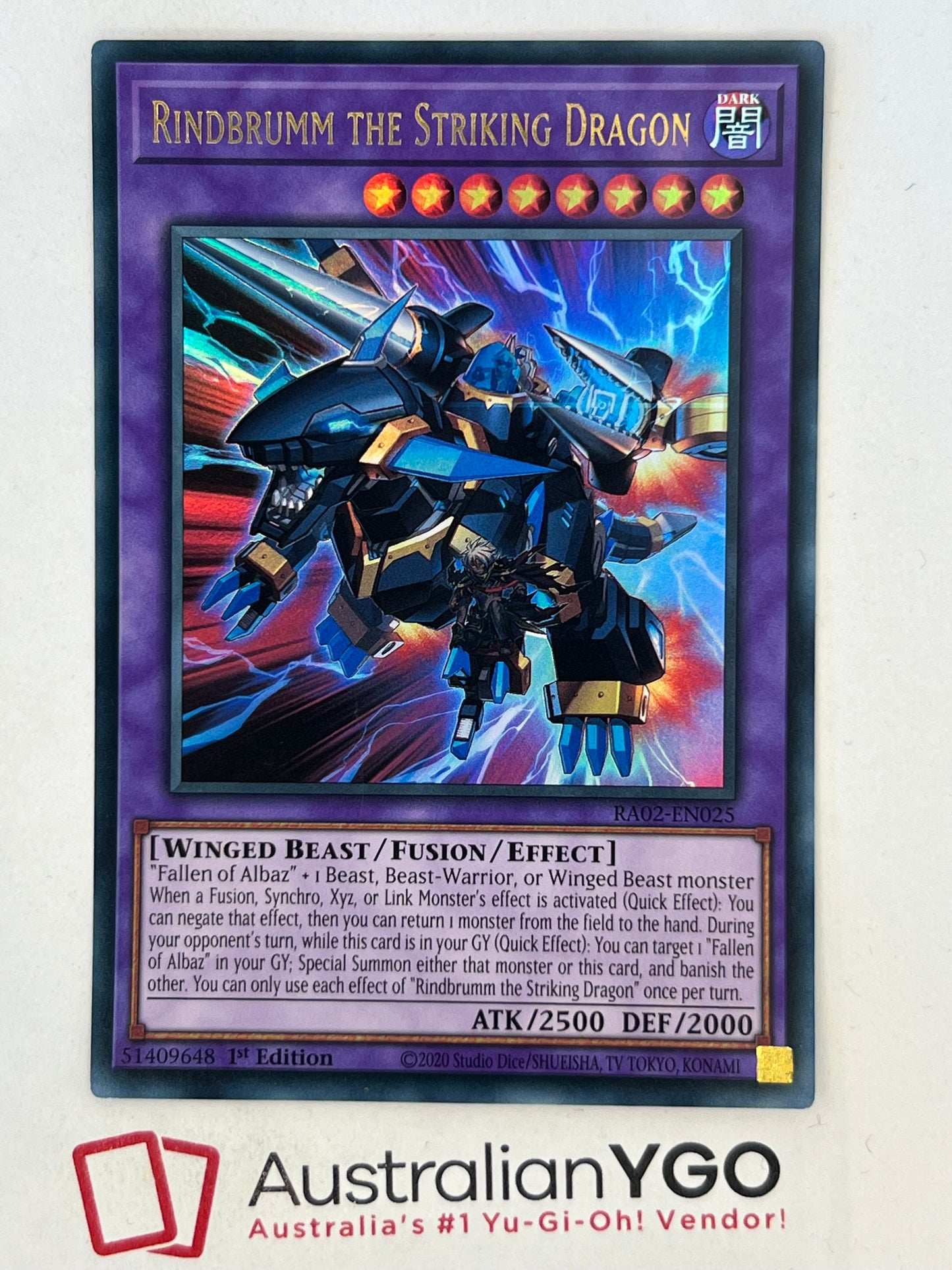 RINDBRUMM THE STRIKING DRAGON RA02-EN025