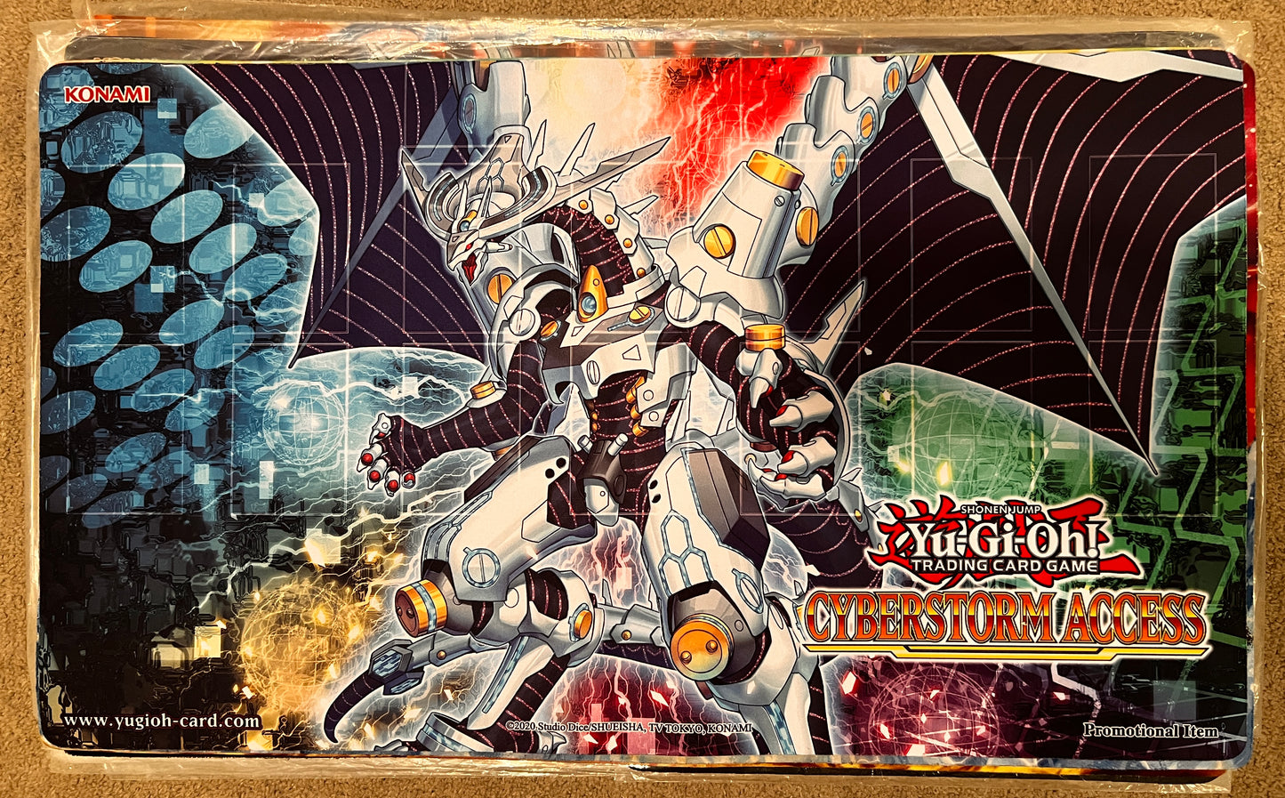 Official Yugioh Cyberstorm Access Sneak Peek Playmat Unsealed