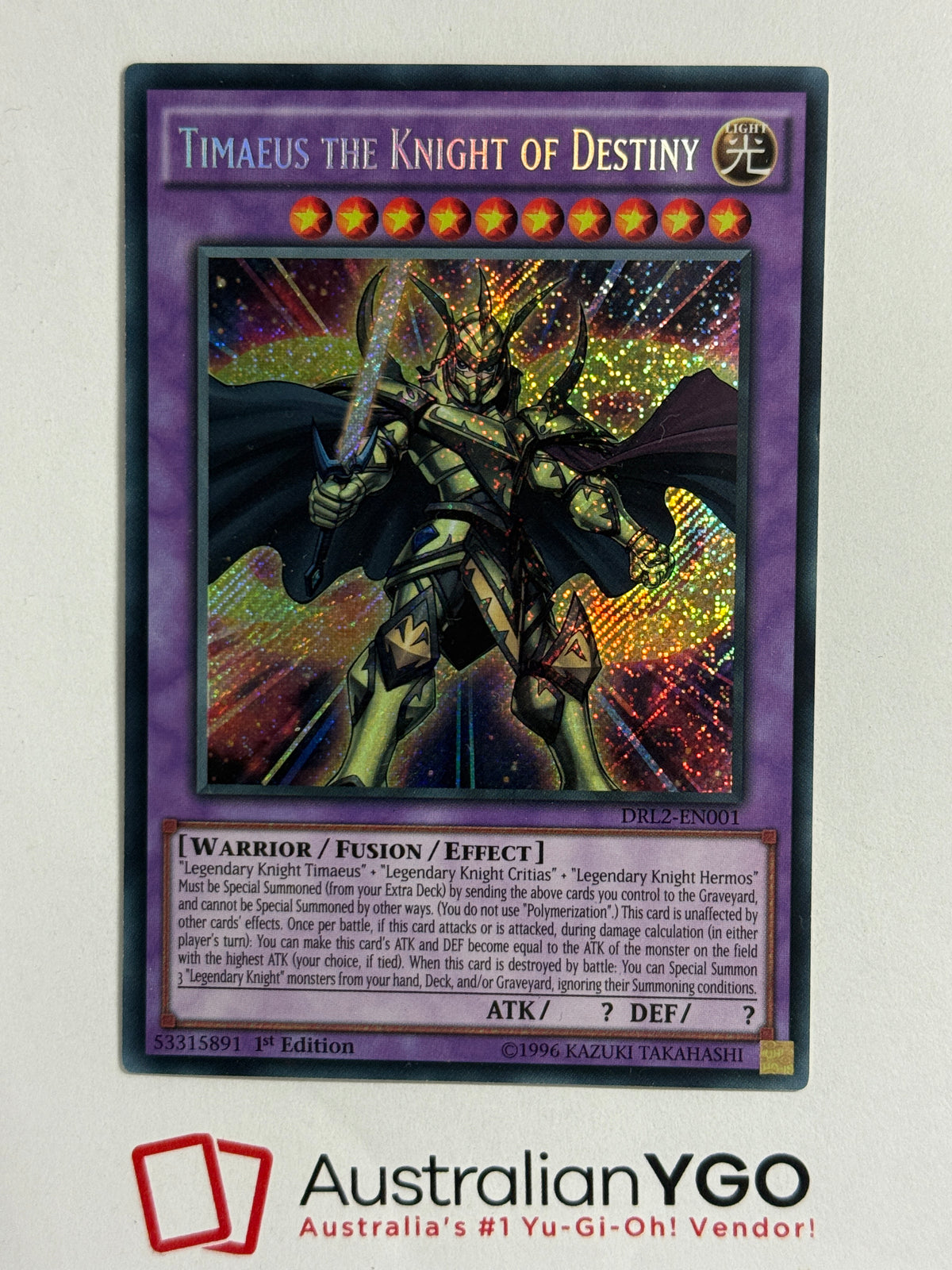 TIMAEUS THE KNIGHT OF DESTINY
DRL2-EN001