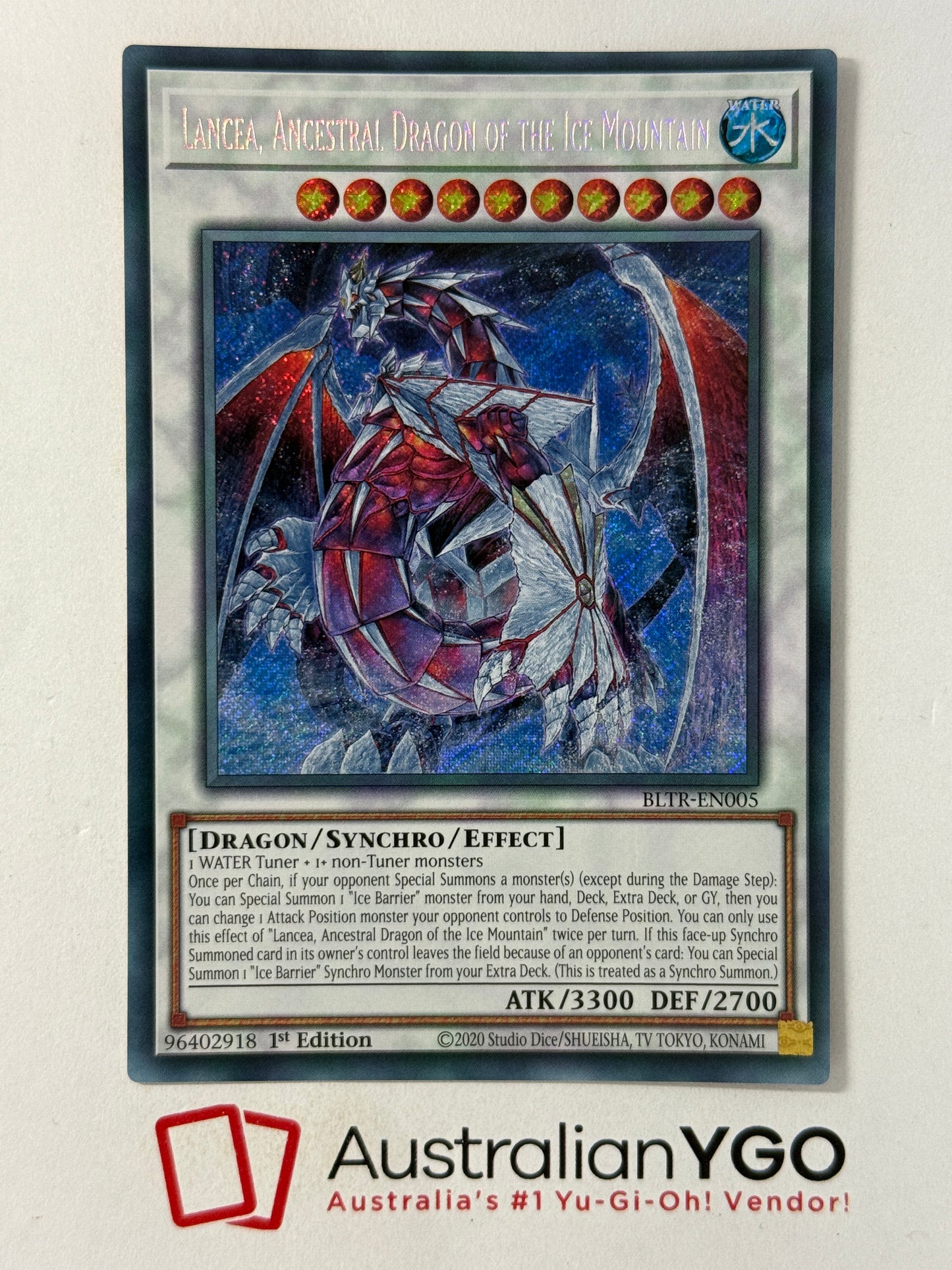 LANCEA, ANCESTRAL DRAGON OF THE ICE MOUNTAIN BLTR-EN005