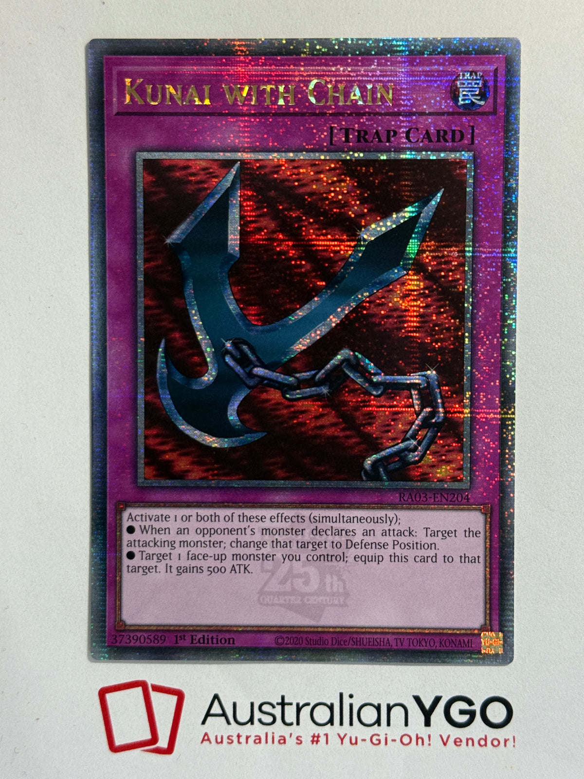 KUNAI WITH CHAIN RA03-EN204 (QCR)