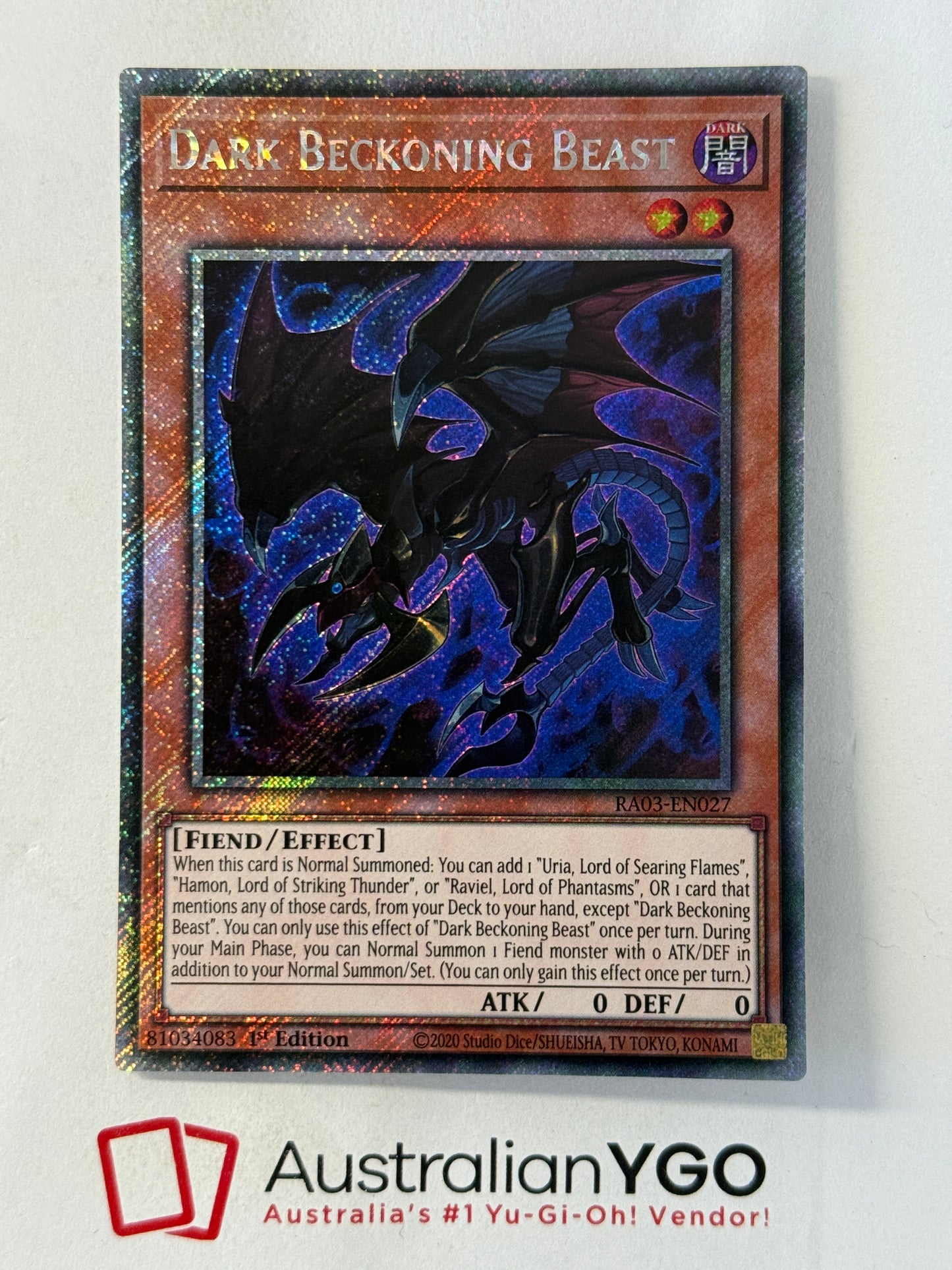 DARK BECKONING BEAST RA03-ELN027