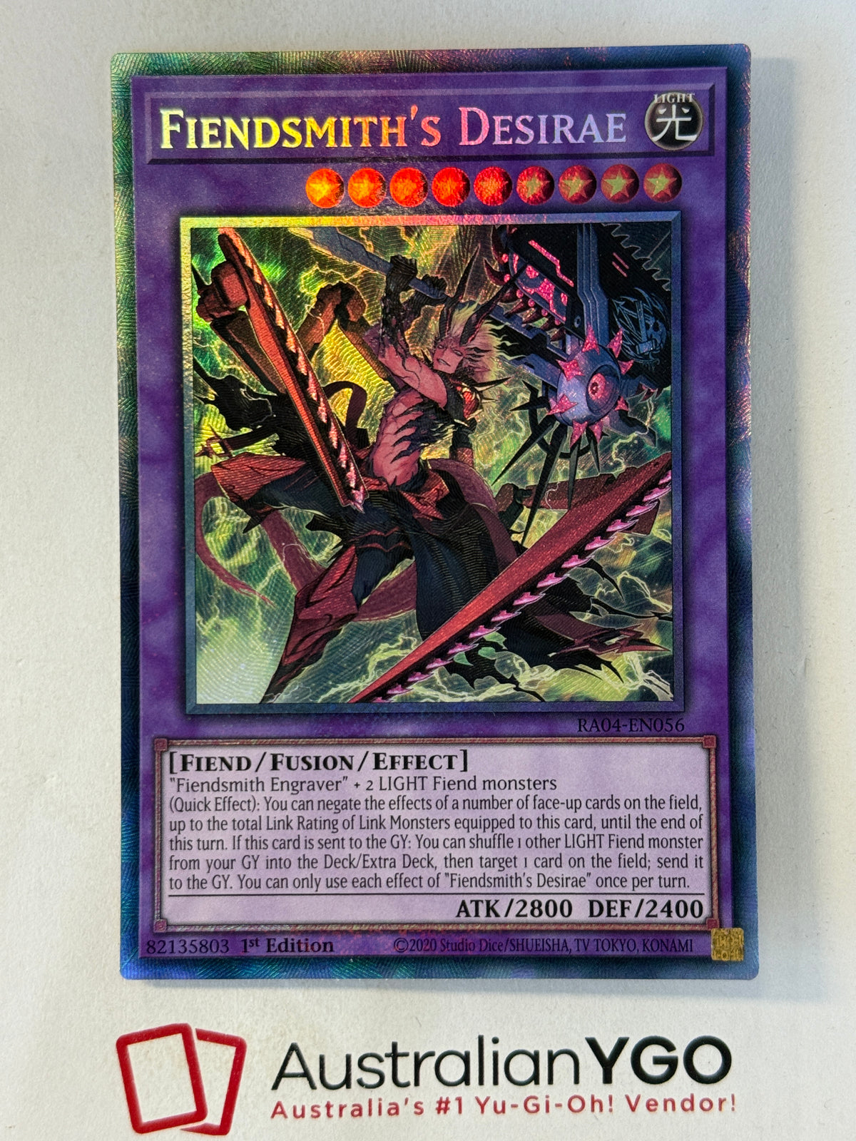 FIENDSMITH'S DESIRAE RA04-EN056 (PCR)
