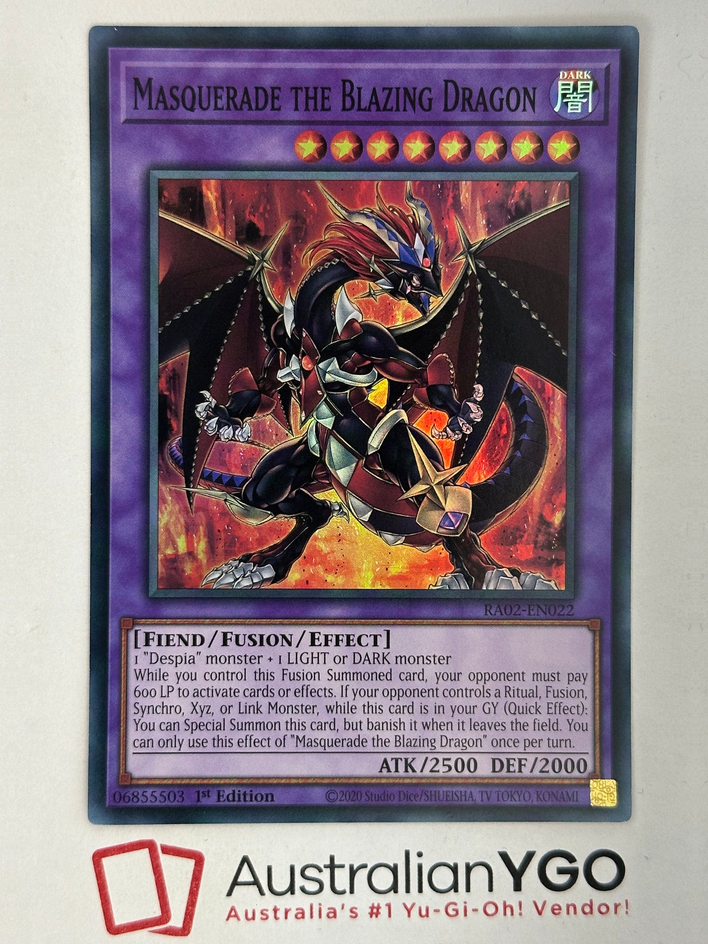 MASQUERADE THE BLAZING DRAGON
RA02-EN022