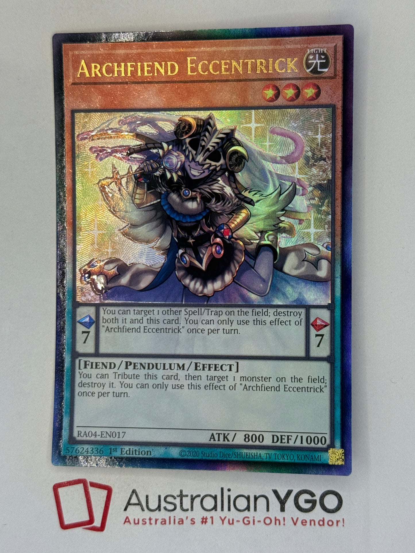 ARCHFIEND ECCENTRICK RA04-EN017 (PUR)