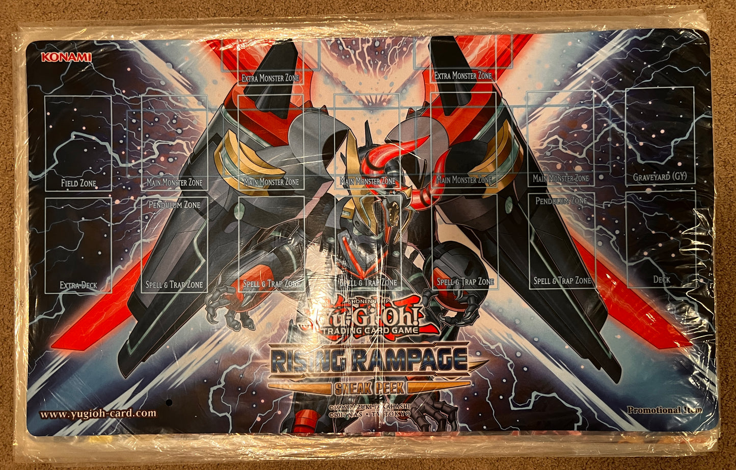 Official Yugioh Rising Rampage Sneak Peek Playmat Sealed
