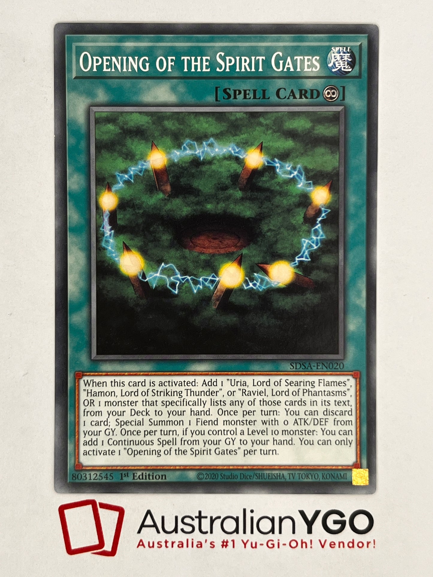 OPENING OF THE SPIRIT GATES SDSA-EN020 Common, Near Mint, 1st Edition.