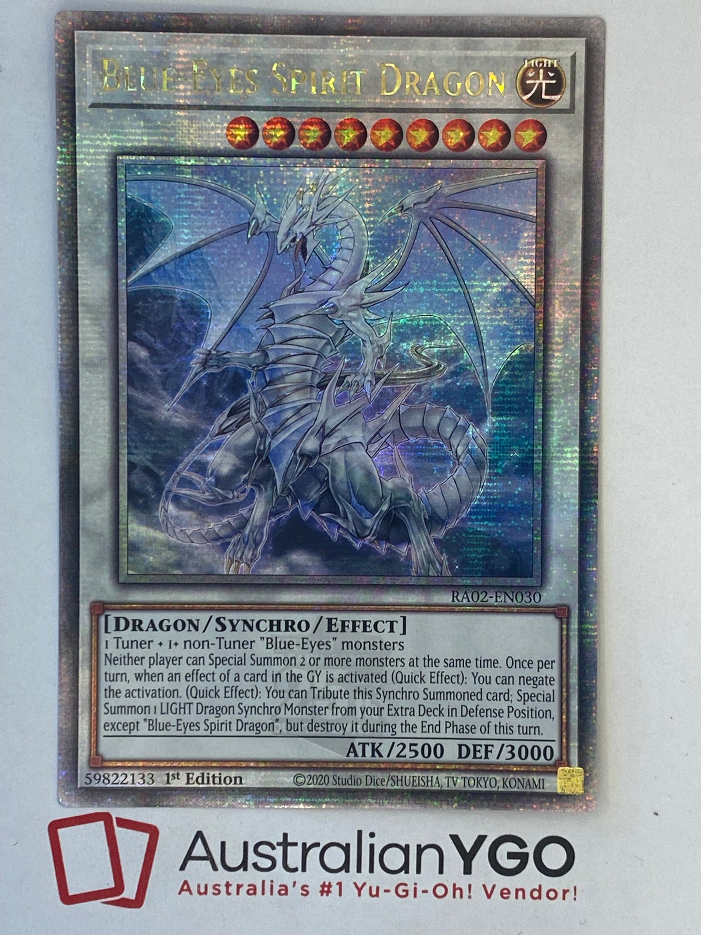 BLUE-EYES SPIRIT DRAGON RA02-EN030 (QCR)