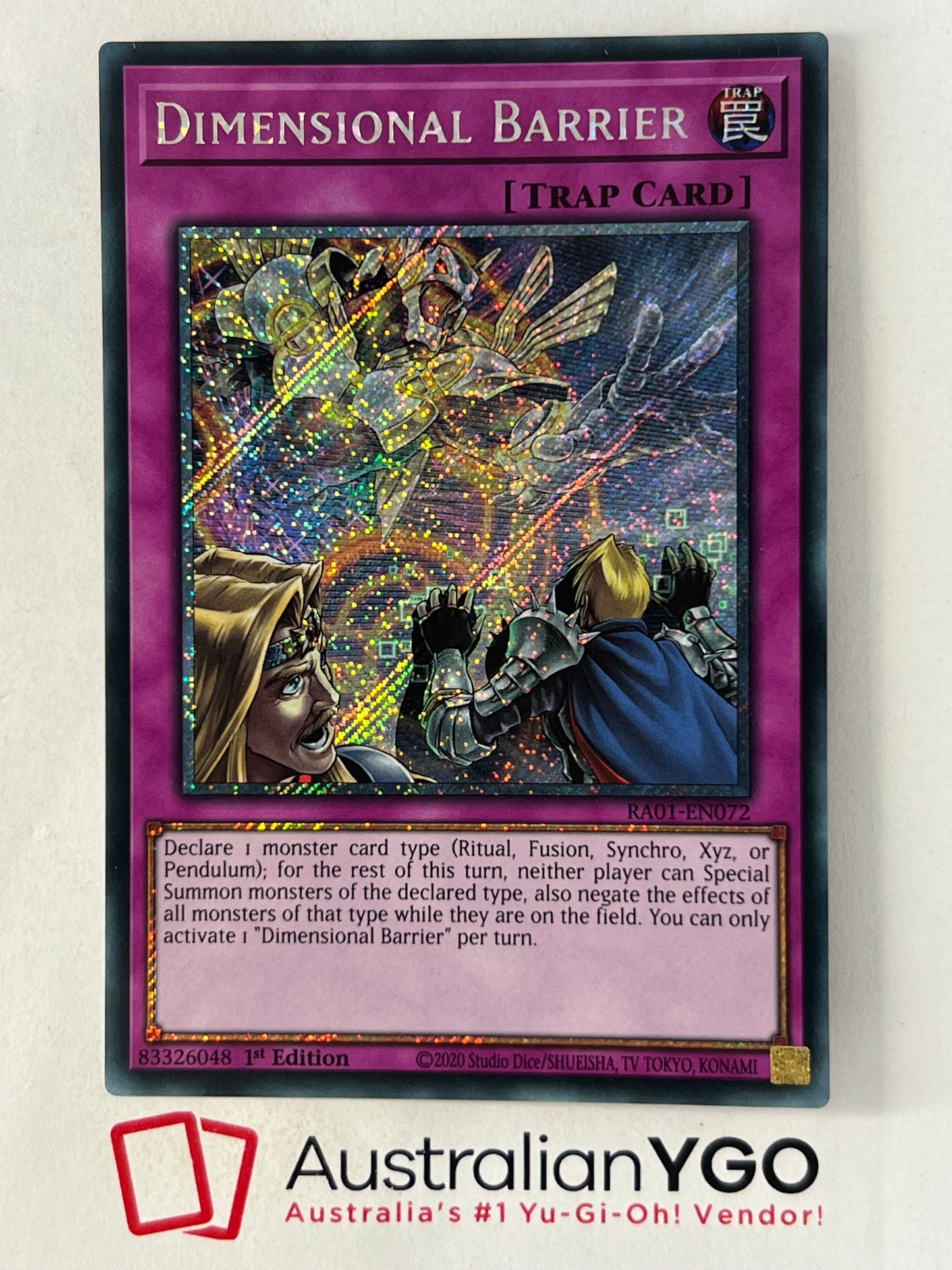 DIMENSIONAL BARRIER RAO1-EN072