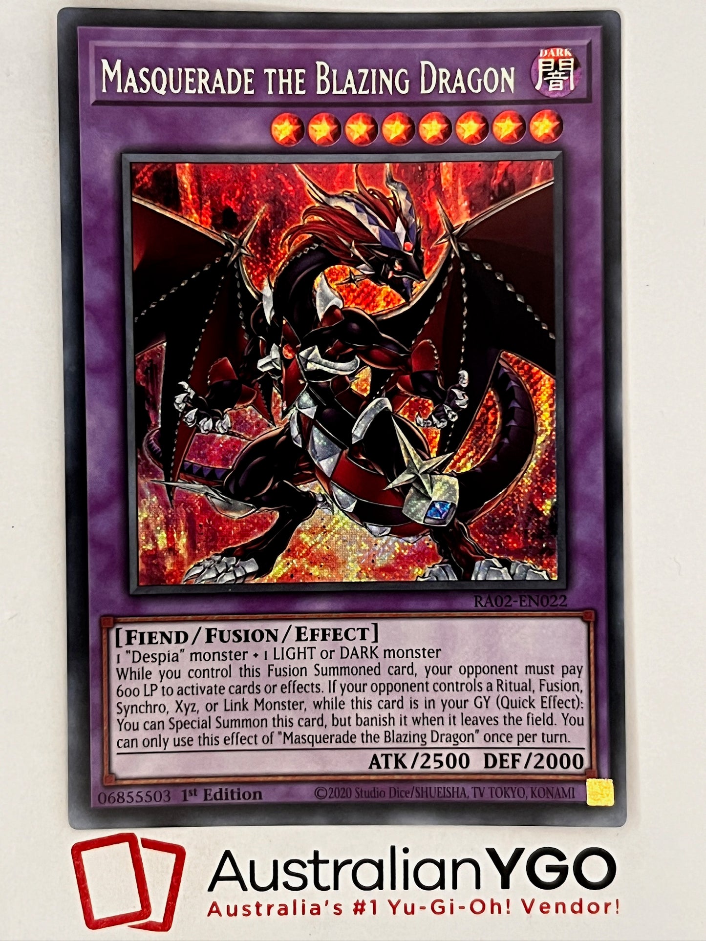 MASQUERADE THE BLAZING DRAGON RA02-EN022