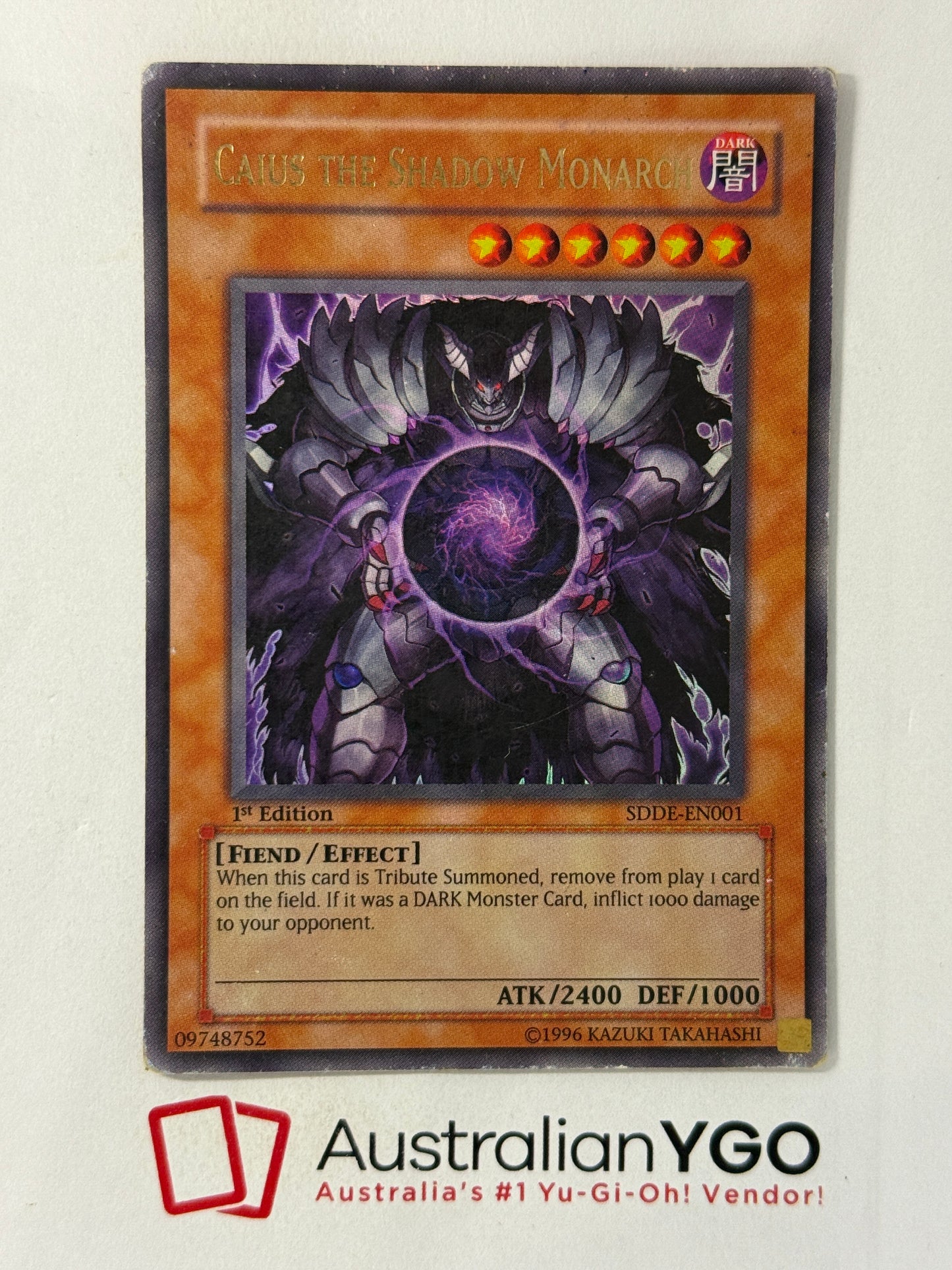 CAIUS THE SHADOW MONARCH SDDE-EN001