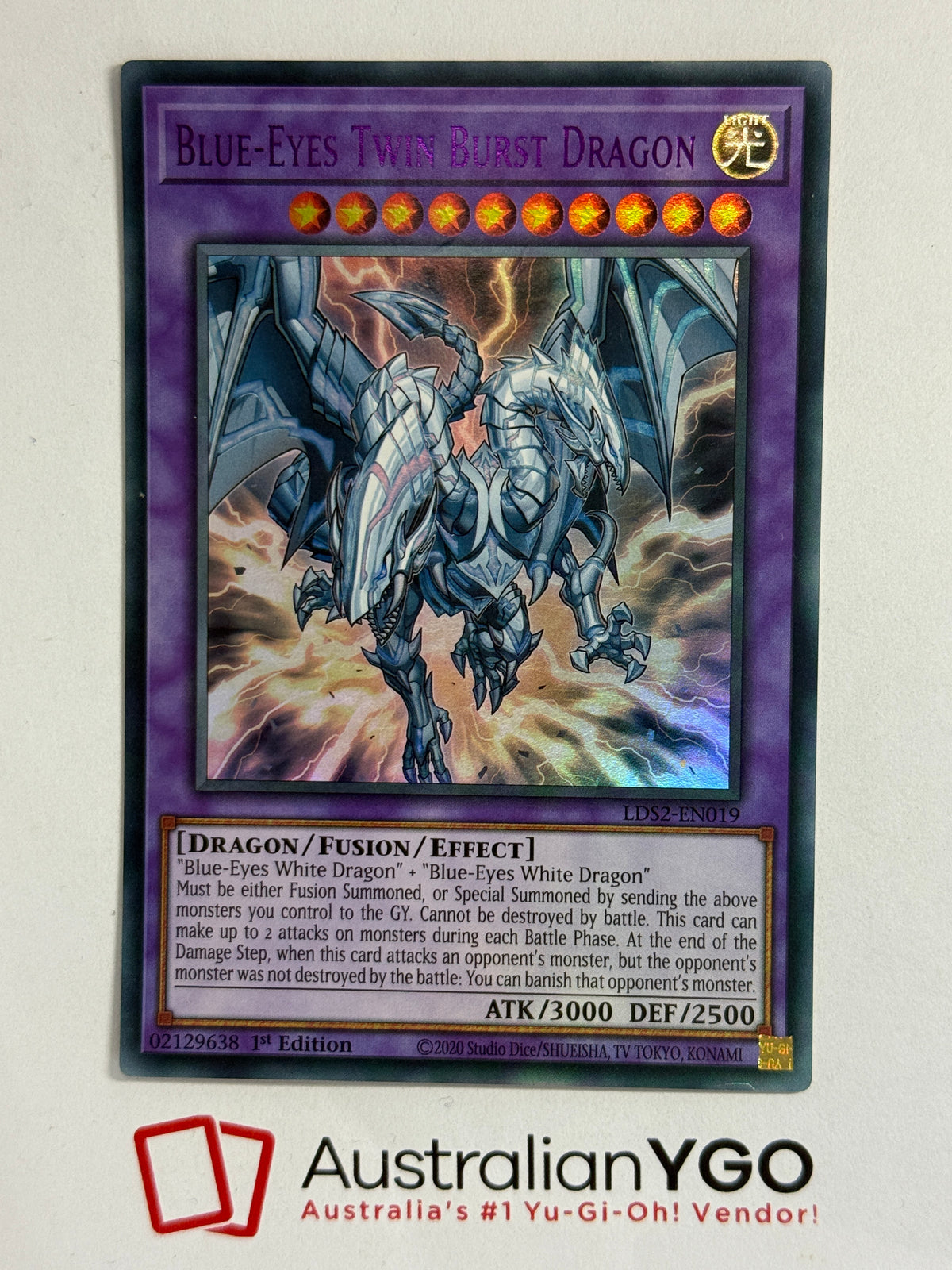 BLUE-EYES TWIN BURST DRAGON LDS2-EN019