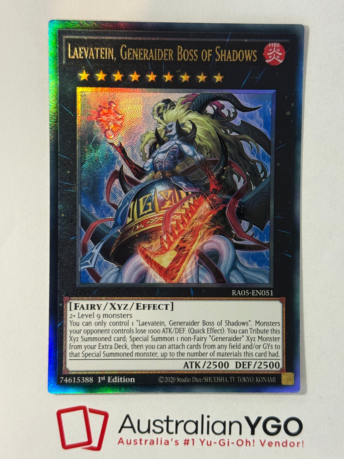 LAEVATEIN, GENERAIDER BOSS OF SHADOWS RA05-EN051 (PUR)