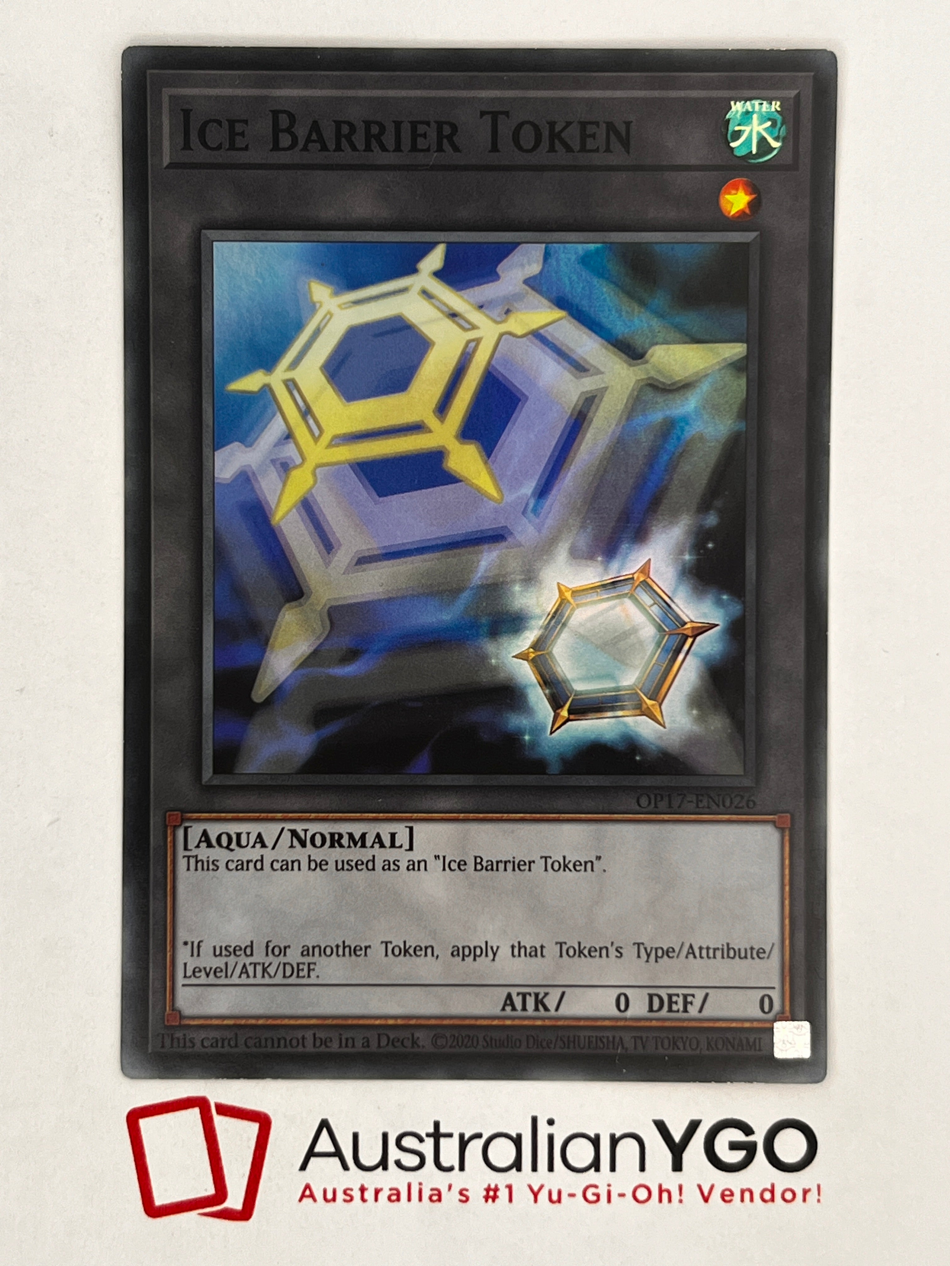 ICE BARRIER TOKEN OP17-EN026 Aus Ygo ICE BARRIER TOKEN OP17-EN026 Aus Ygo