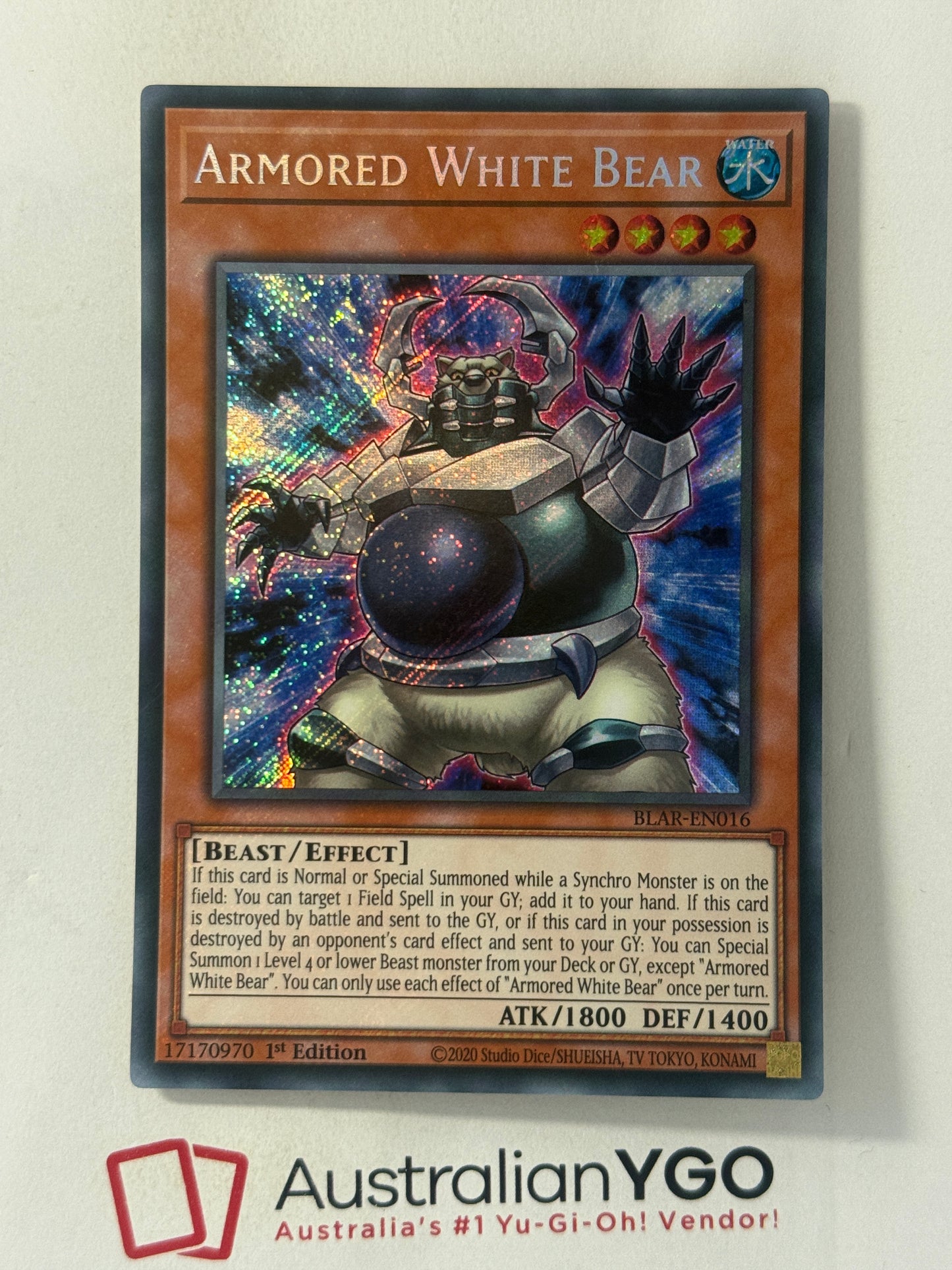 ARMORED WHITE BEAR BLAR-ENO16