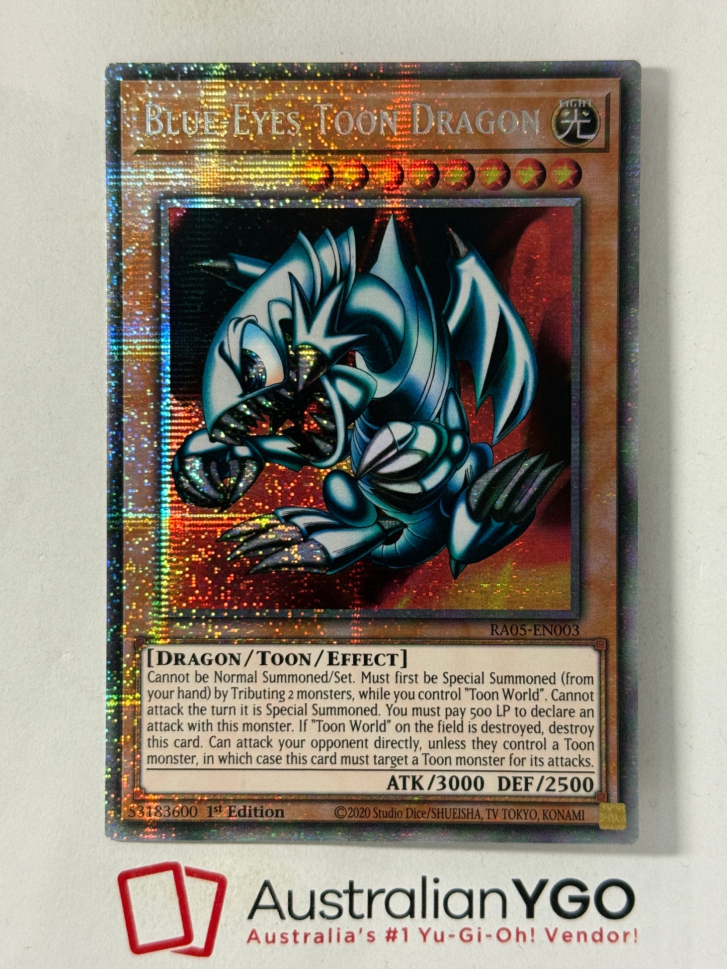 BLUE EYES TOON DRAGON RA05-EN003 (Starlight Rare)