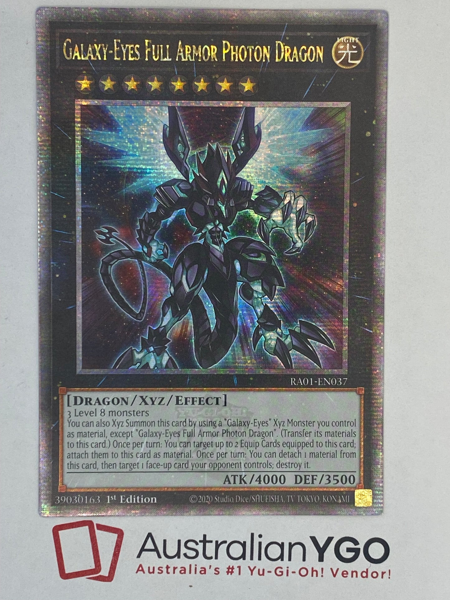 GALAXY-EYES FULL ARMOR PHOTON DRAGON (American) RA01-EN037 (QCR)