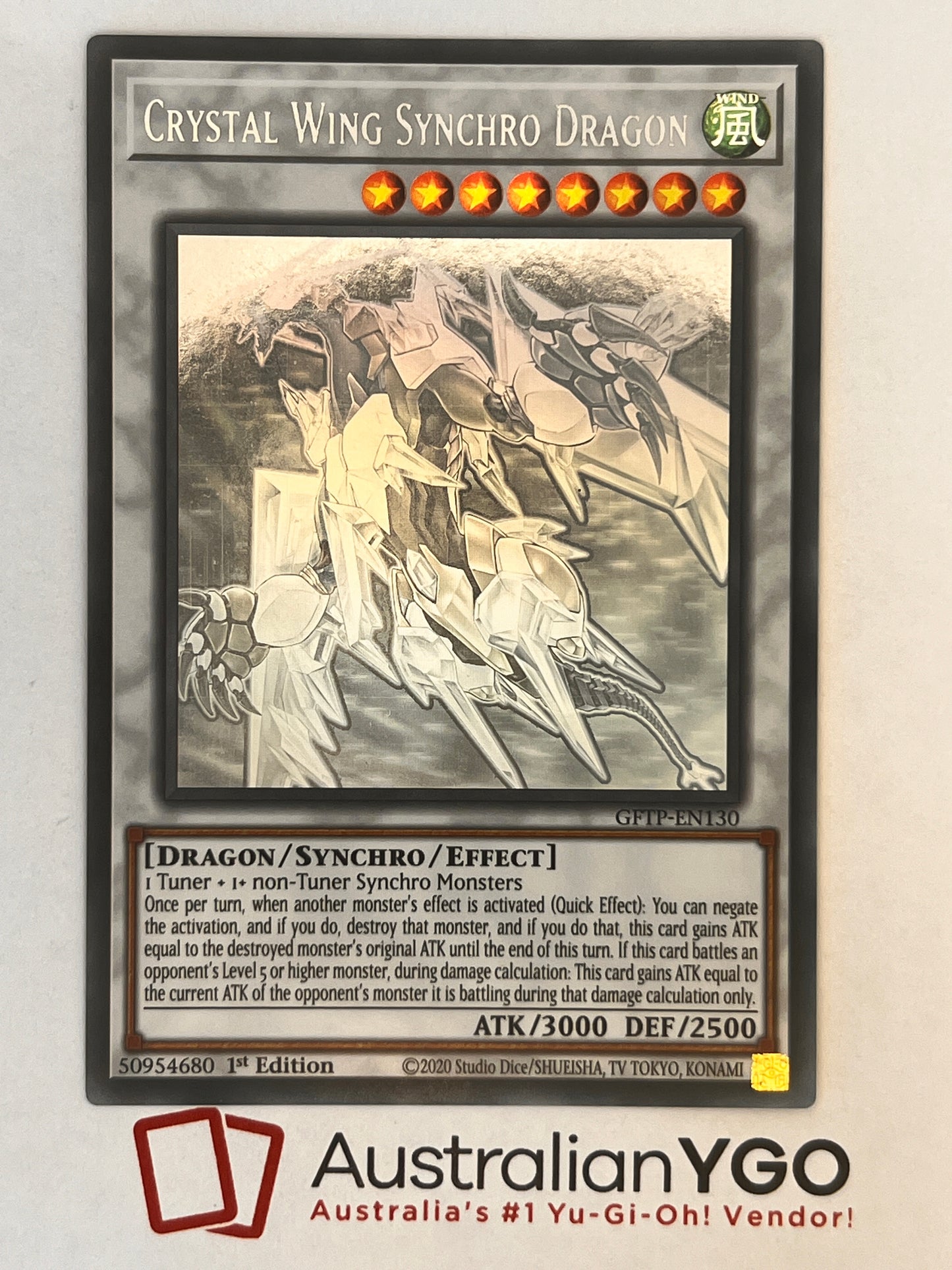 CRYSTAL WING SYNCHRO DRAGON GFTP-EN130(Ghost)