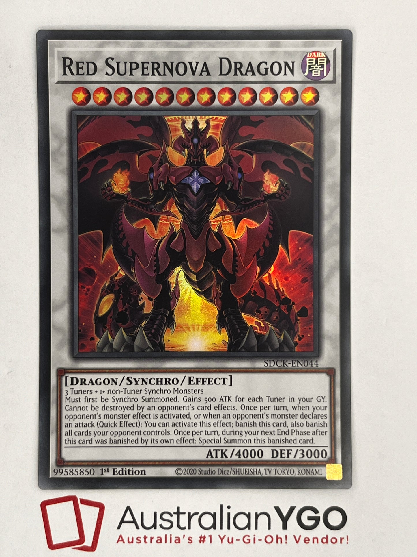 RED SUPERNOVA DRAGON SDCK-EN044