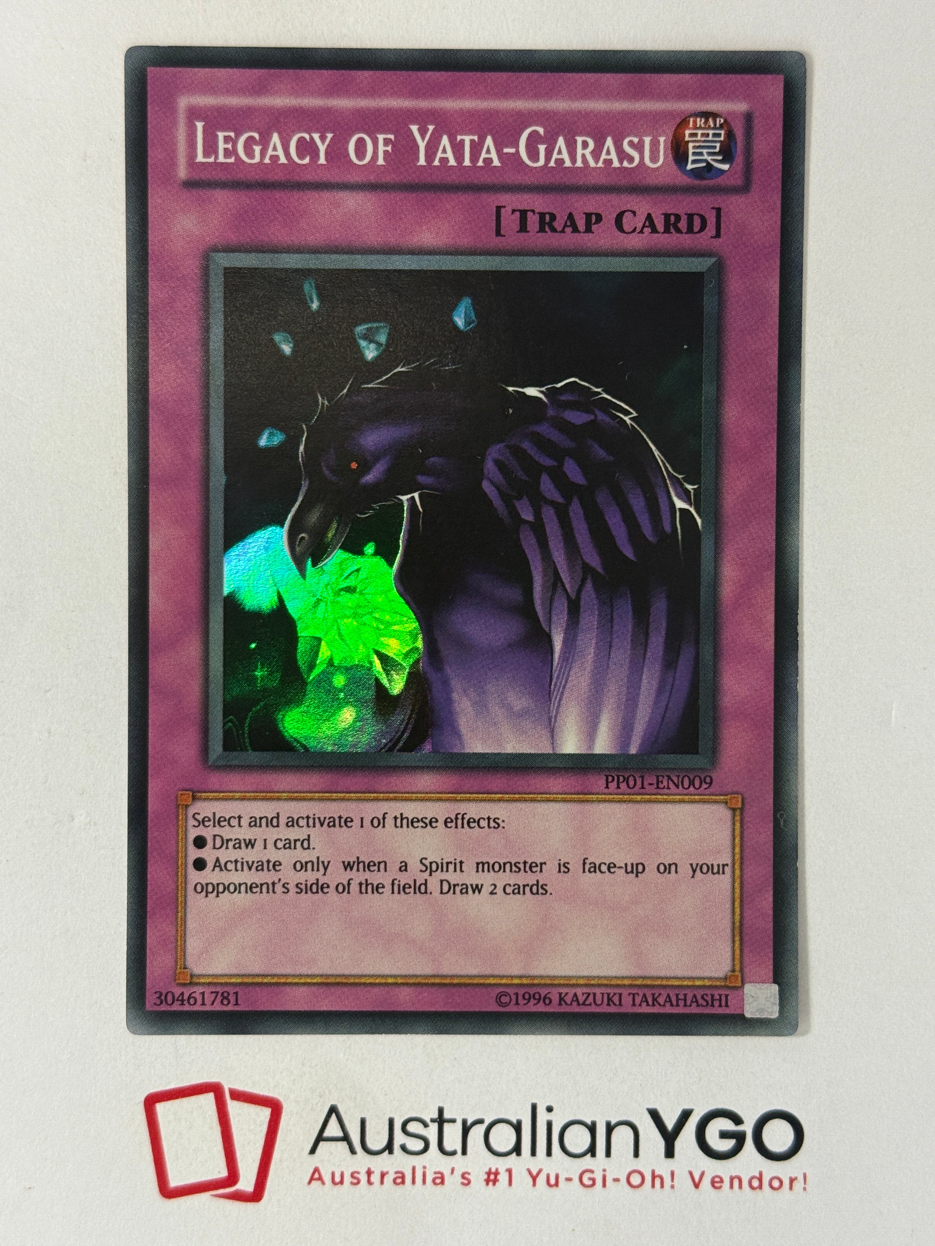 Yu-Gi-Oh! Legacy Of Yata-Garasu Card - PP01-EN009 Super Rare From Premium Pack 1 Unlimited Edition