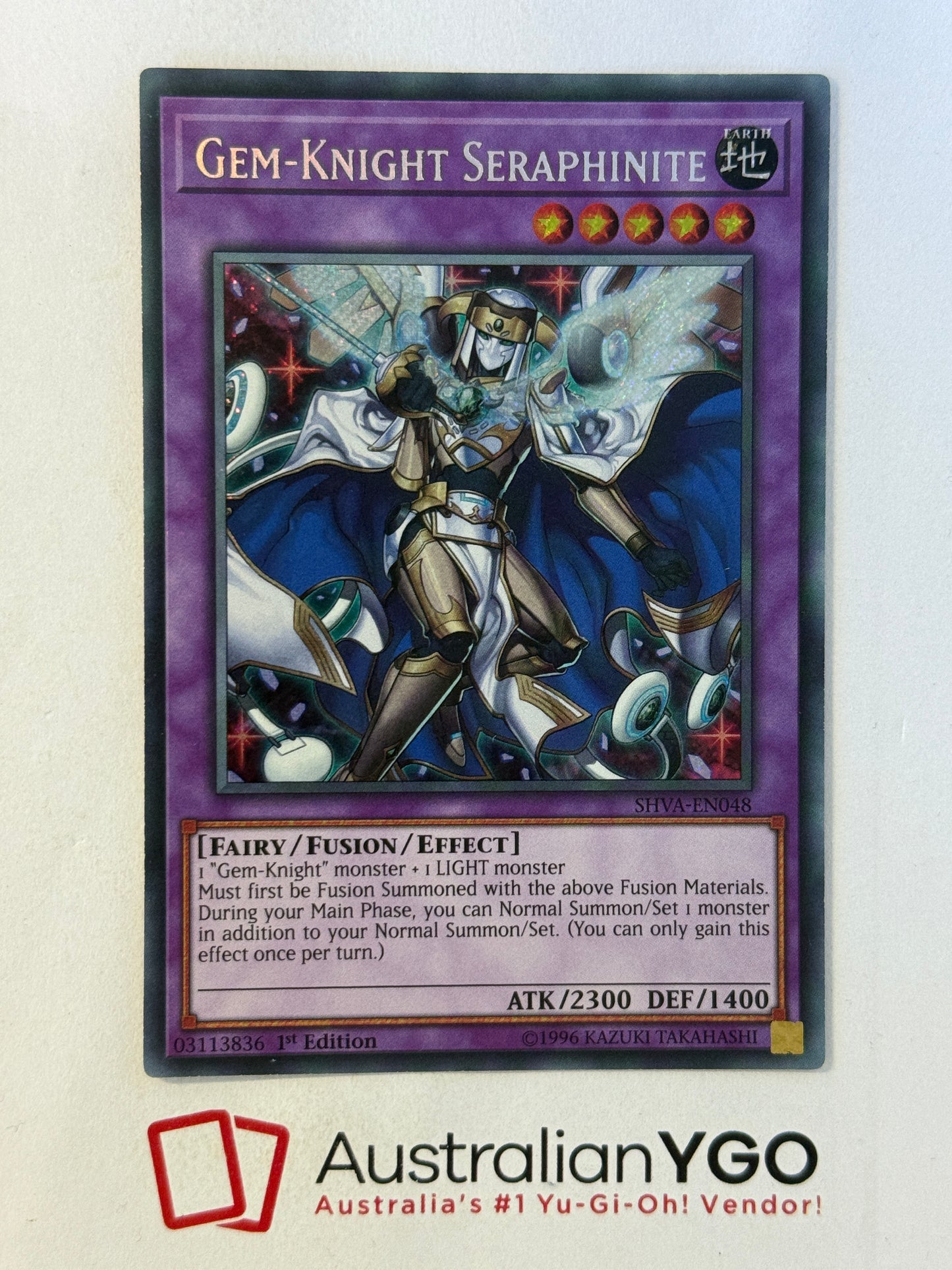 GEM-KNIGHT SERAPHINITE SHVA-EN048