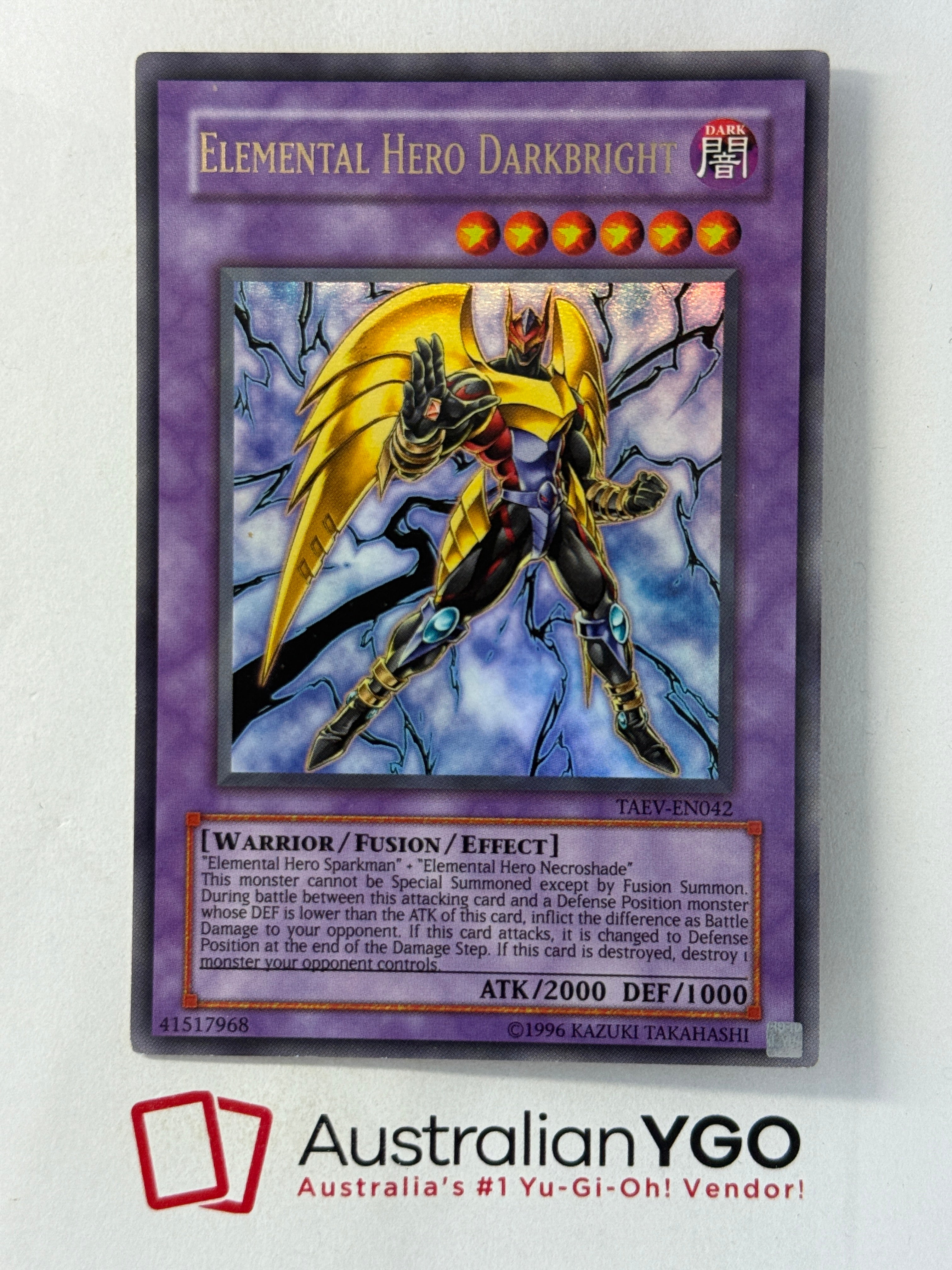 ELEMENTAL HERO DARKBRIGHT TAEVEN042 Aus Ygo