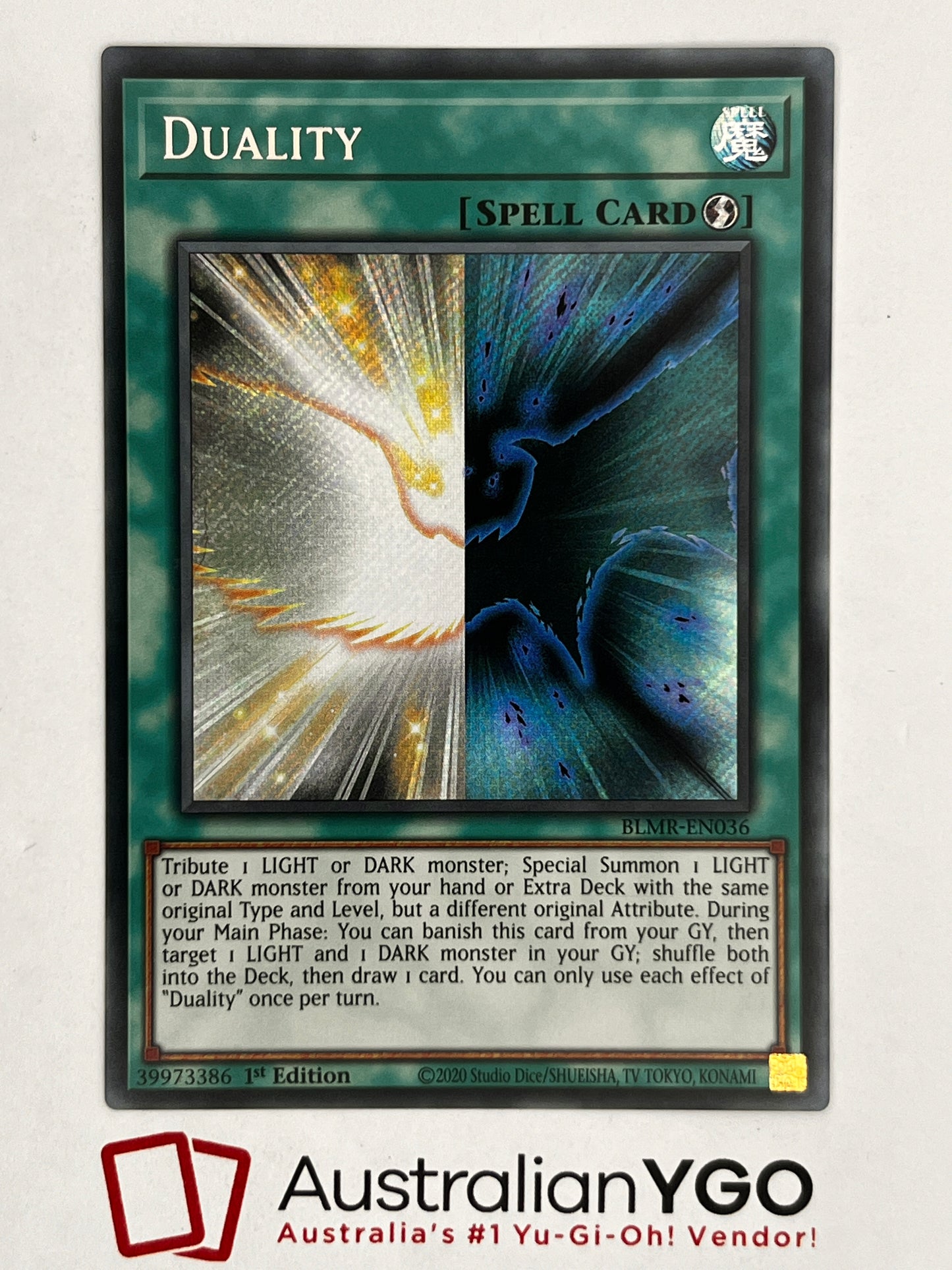 DUALITY BLMR-EN036 Secret Rare, Near Mint, 1st Edition.