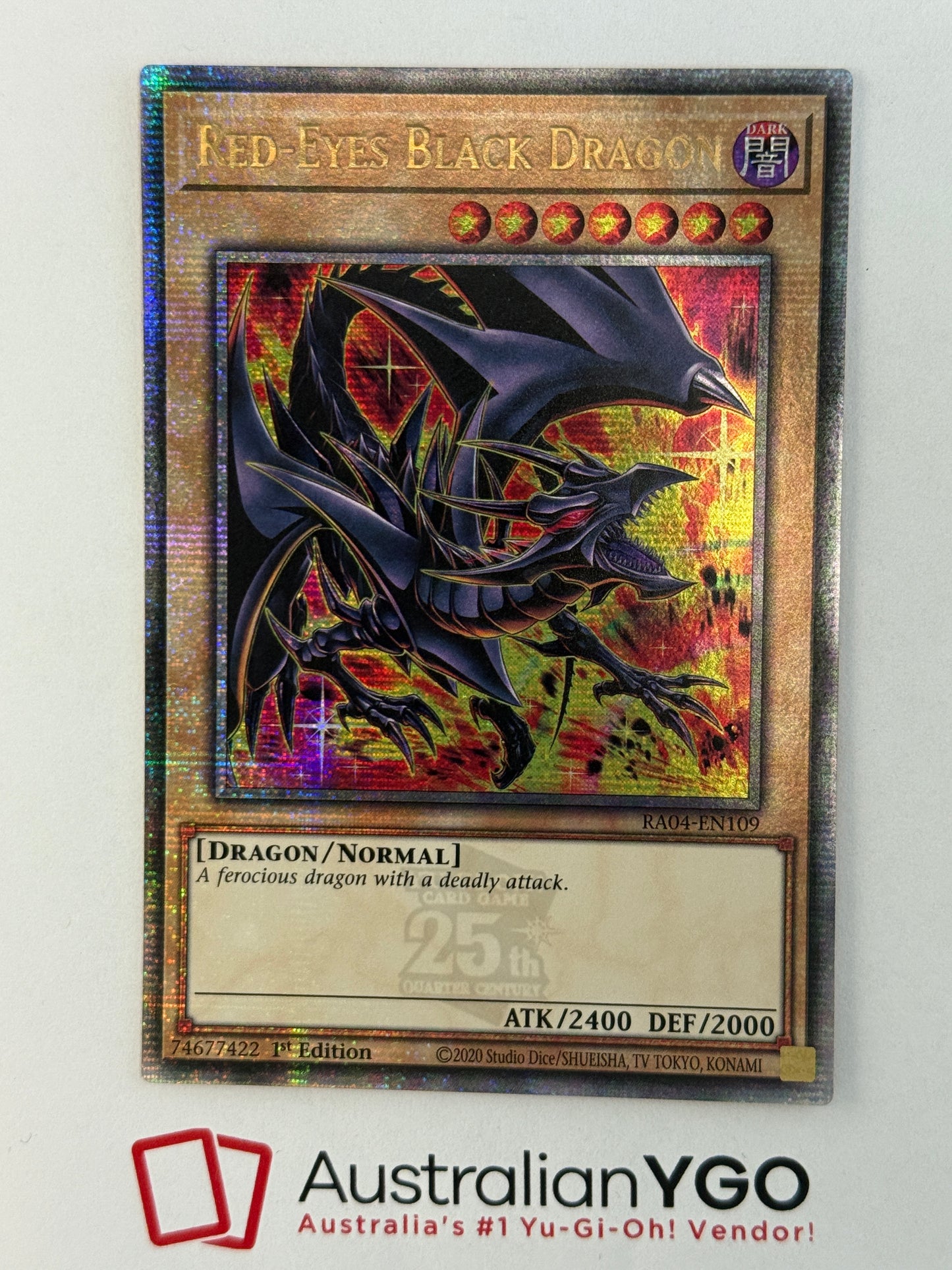 RED-EYES BLACK DRAGON RA04-EN109 (QCR)