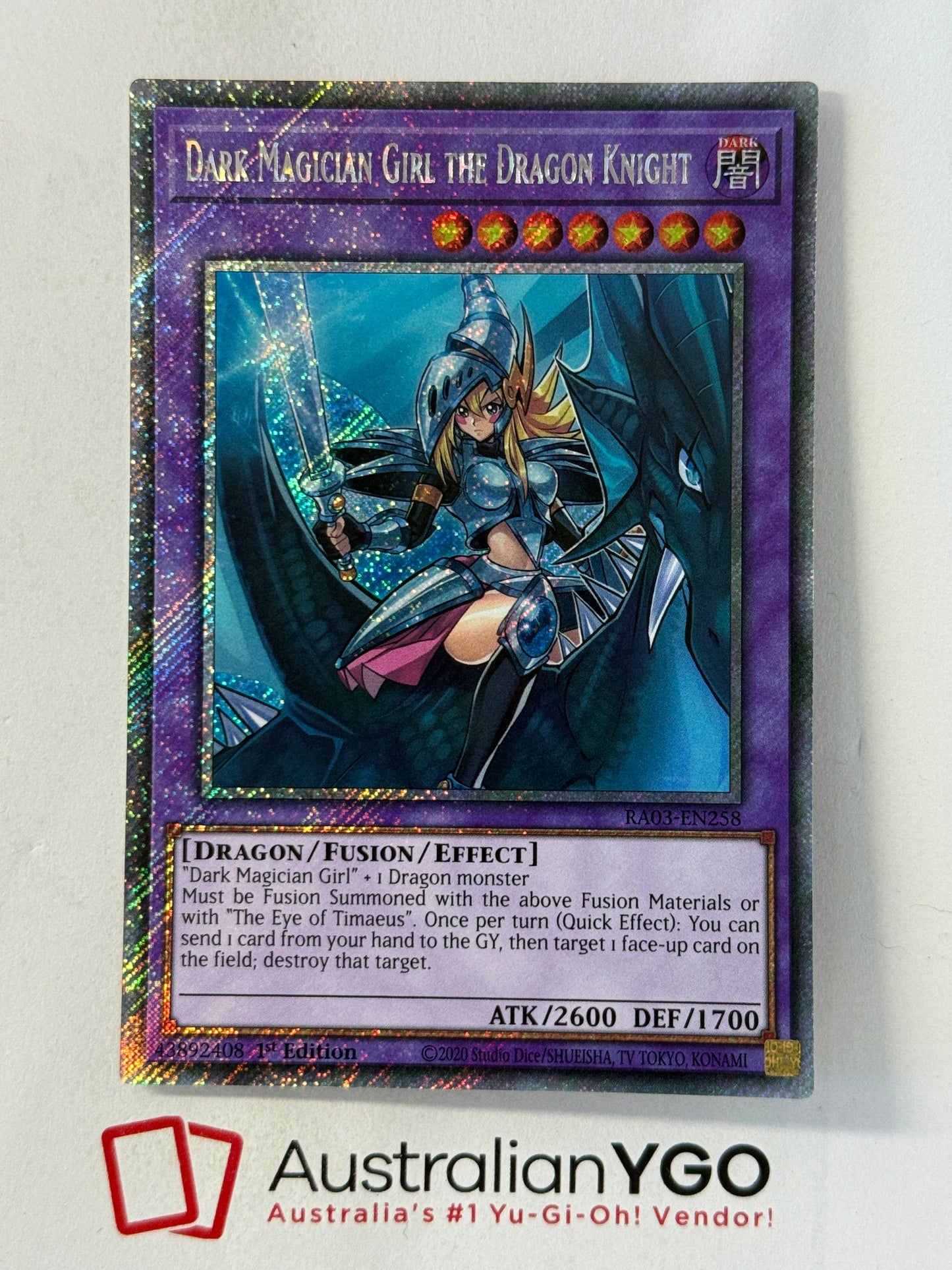 DARK MAGICIAN GIRL THE DRAGON KNIGHT RA03-EN258