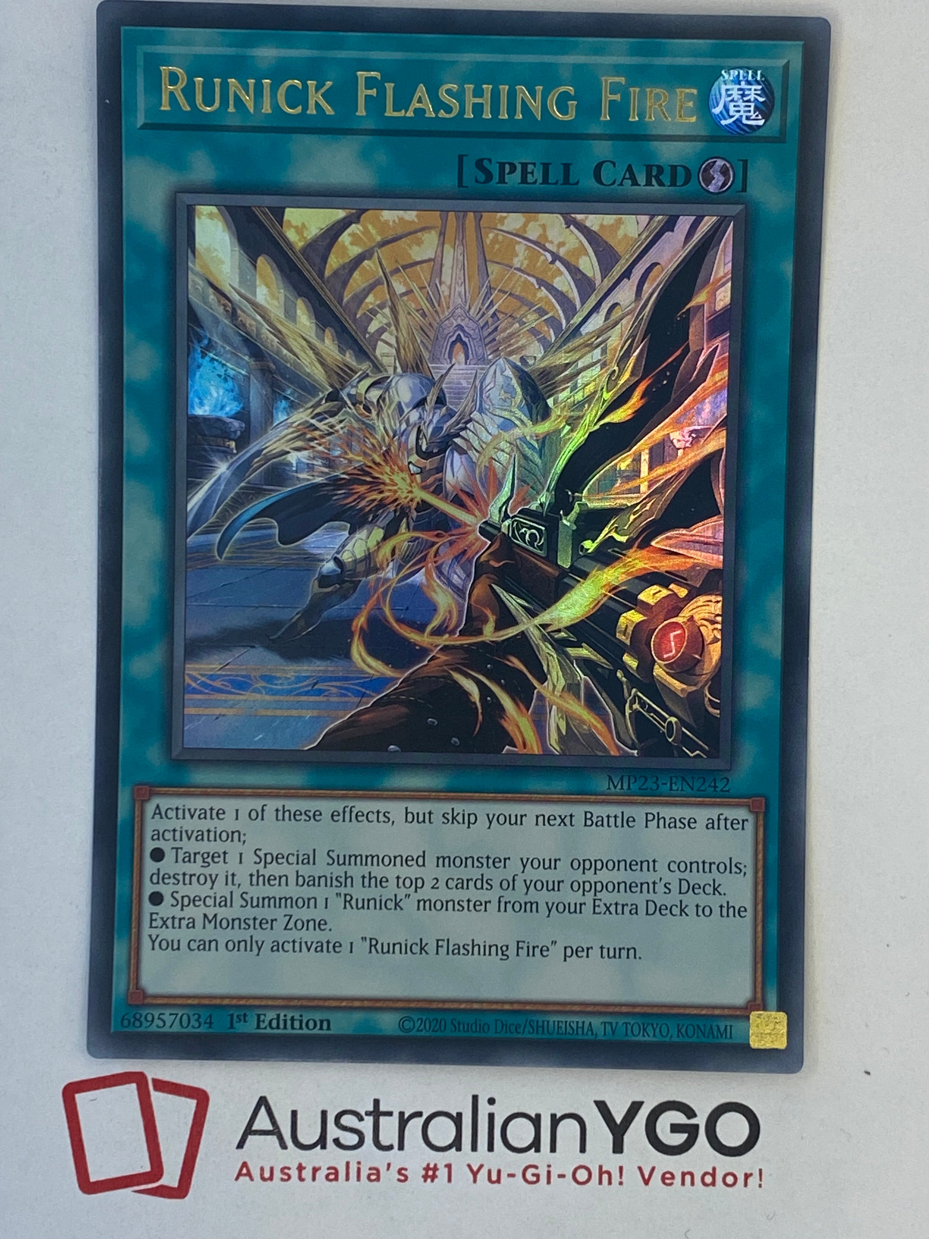 RUNICK FLASHING FIRE MP23-EN242 Aus Ygo RUNICK FLASHING FIRE MP23-EN242 Aus Ygo