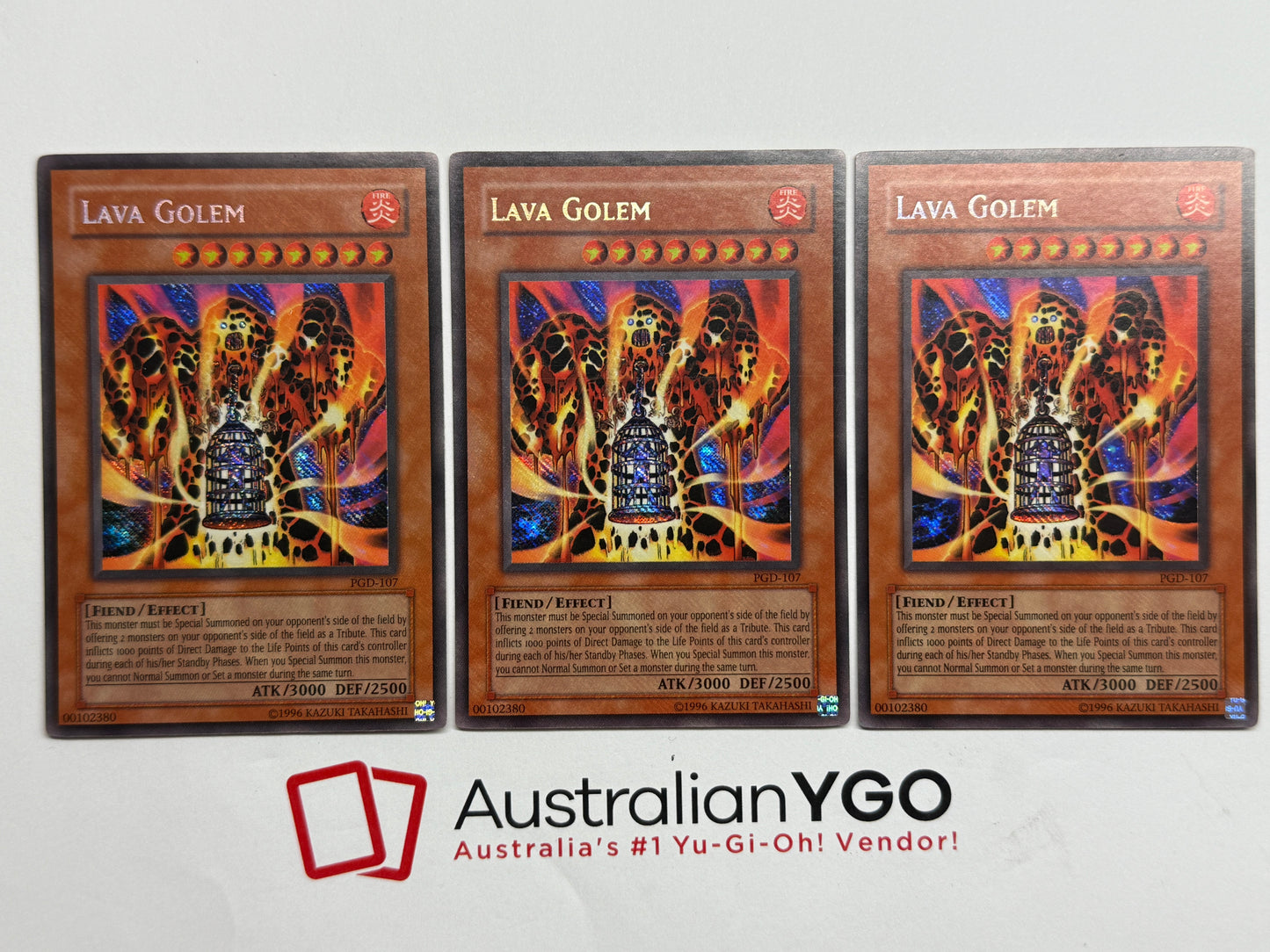 LAVA GOLEM **Misprint** Playset PGD-107 (Reverse Secret)