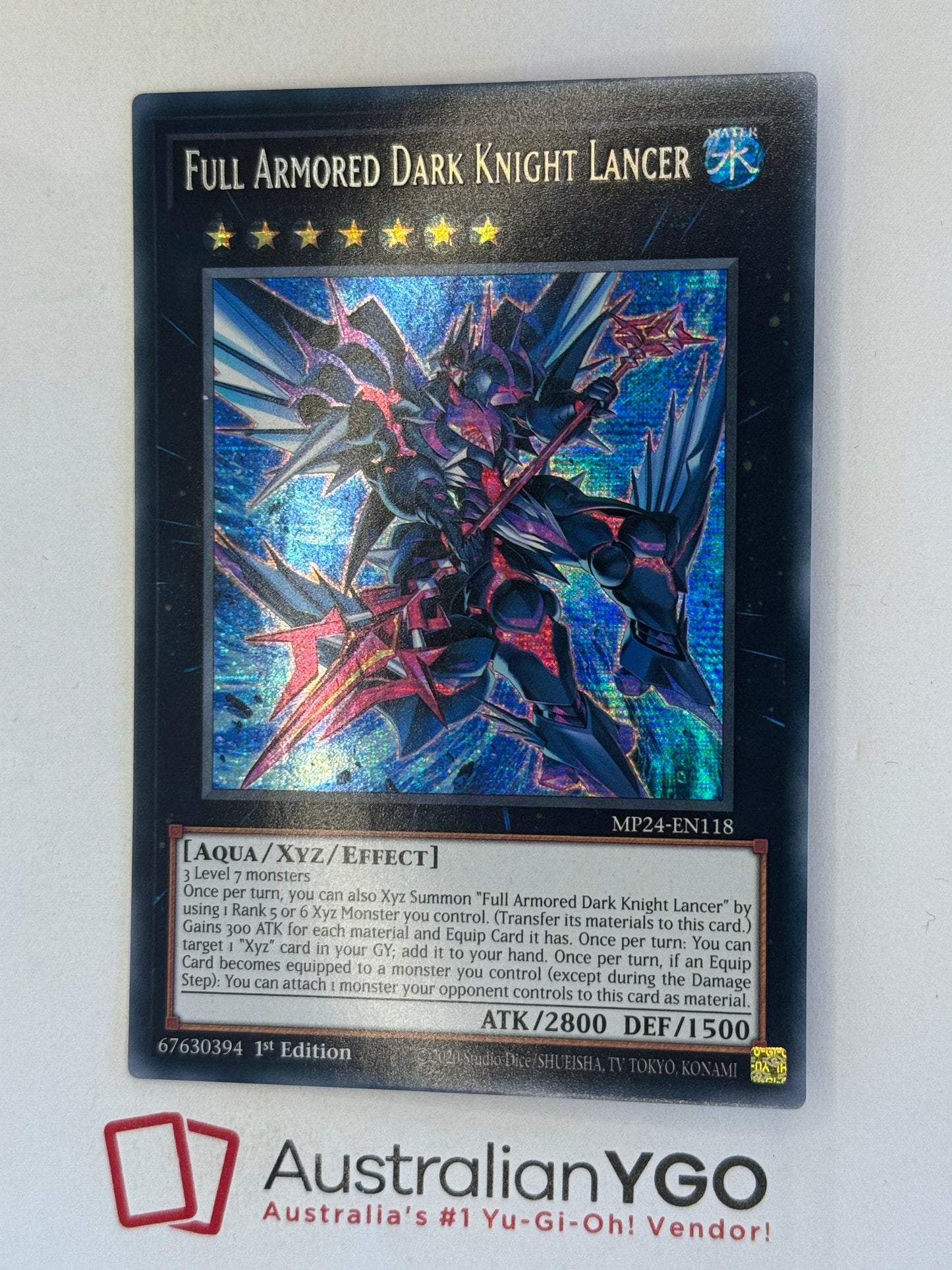 FULL ARMORED DARK KNIGHT LANCER MP24-EN118