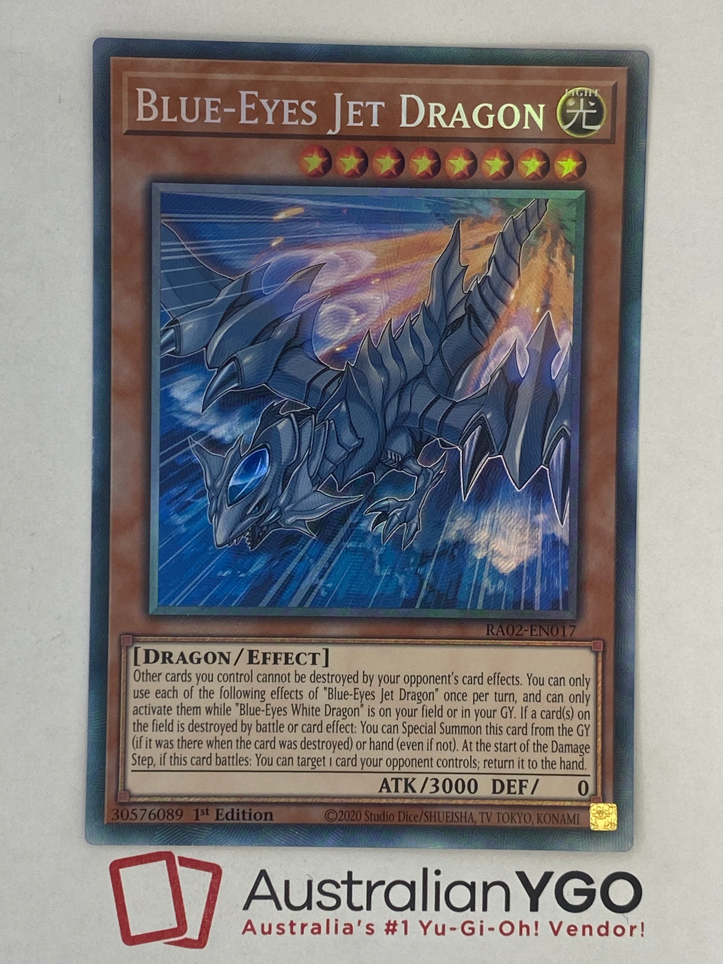 BLUE-EYES JET DRAGON (PCR) RA02-EN017