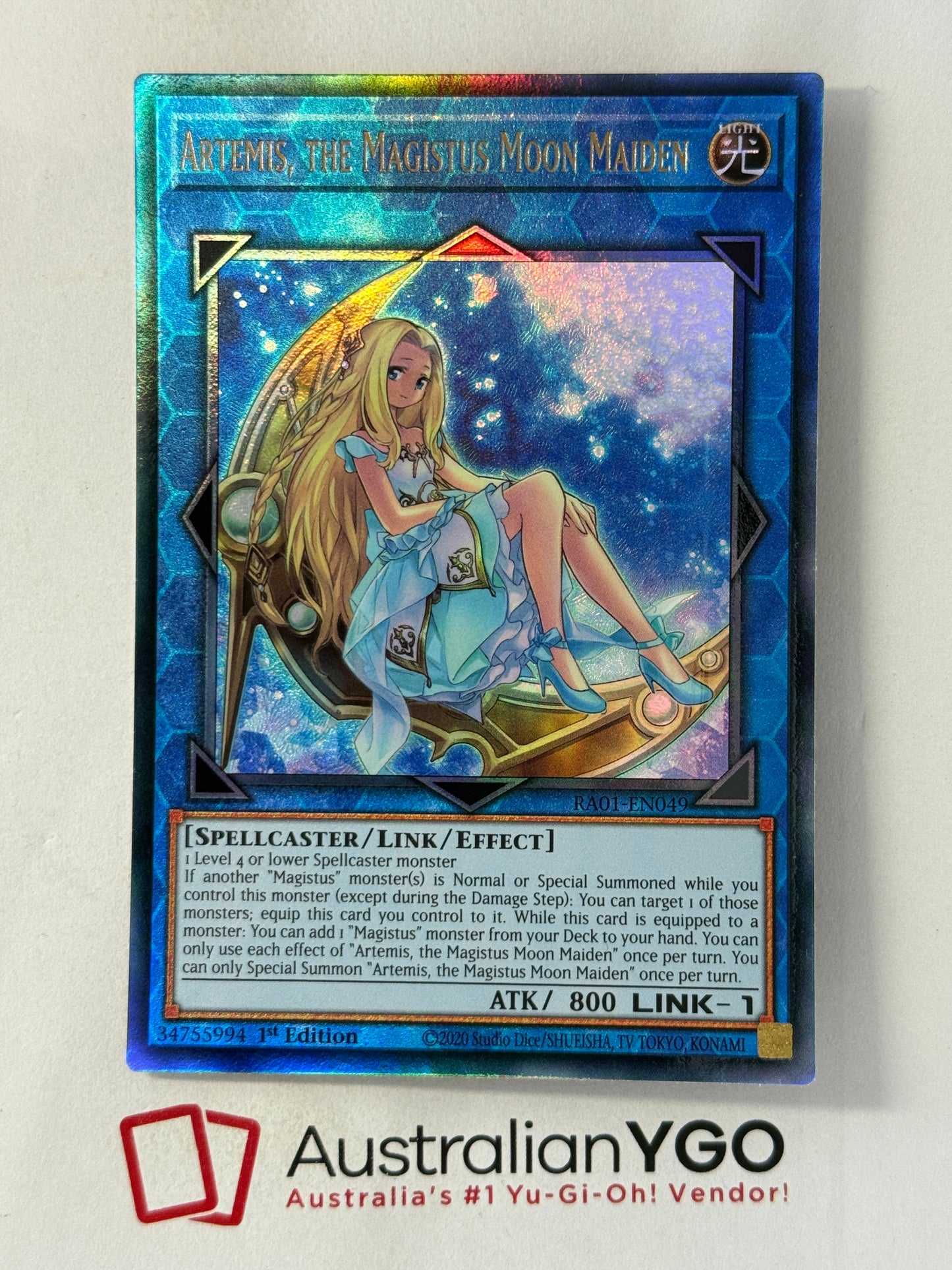 ARTEMIS THE MAGISTUS MOON MAIDEN RA01-EN049 (PUR)