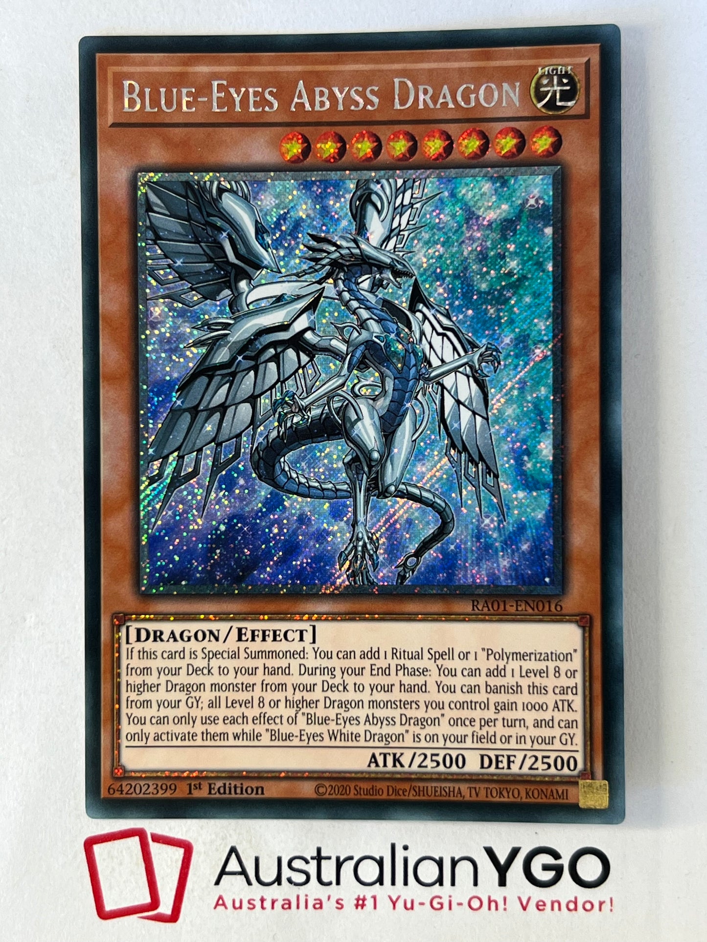 BLUE-EYES ABYSS DRAGON RA01-EN016