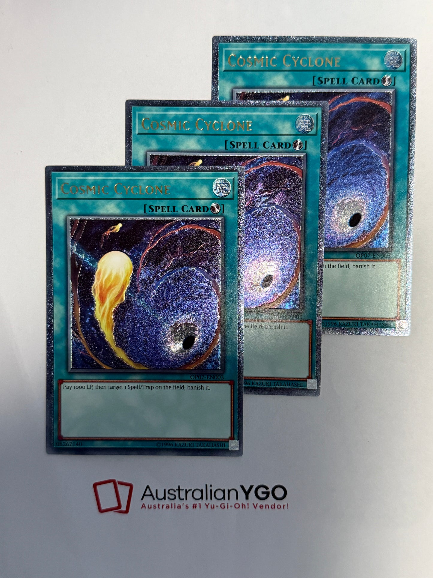 COSMIC CYCLONE OP07-EN003 (UTR) Playset