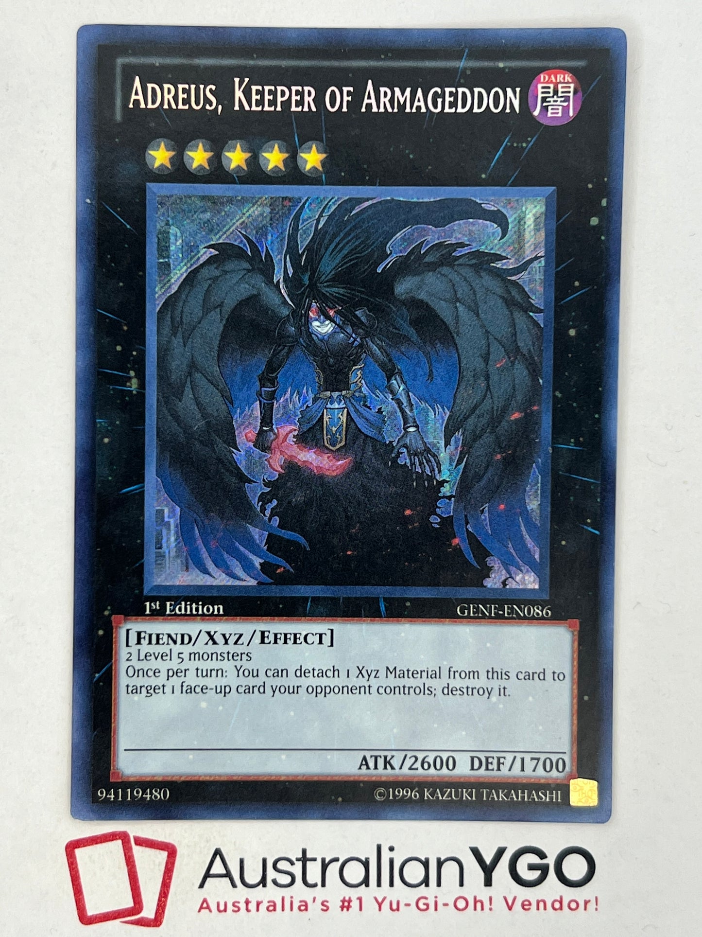 ADREUS, KEEPER OF ARMAGEDDON GENF-EN086(American)