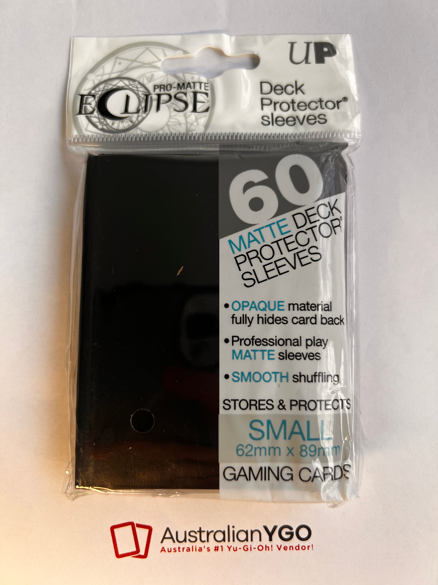 BLACK Pro-Matte Eclipse Deck Protector Sleeves (60)