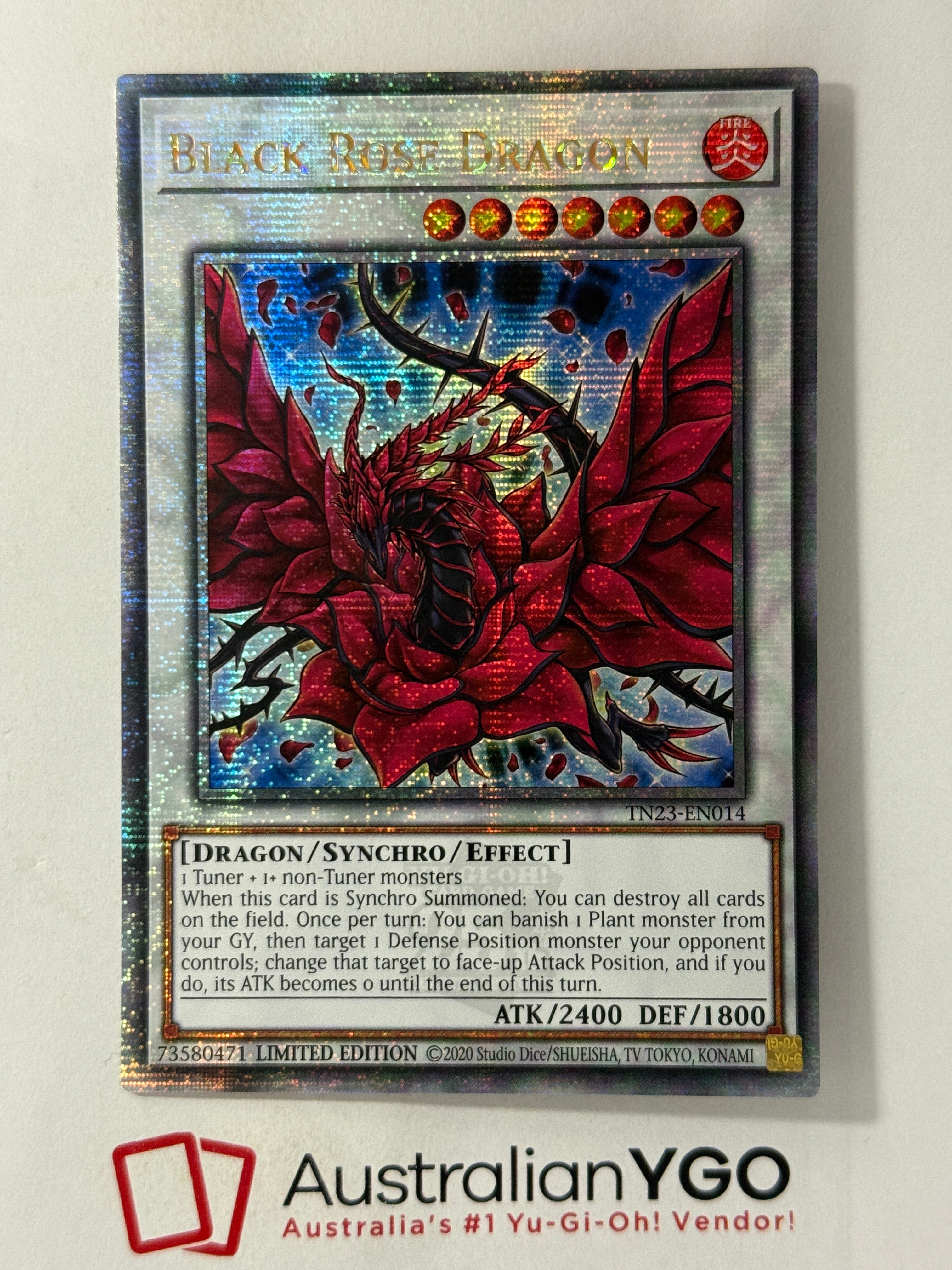 BLACK ROSE DRAGON TN23-ENO14 (QCR) – Aus Ygo