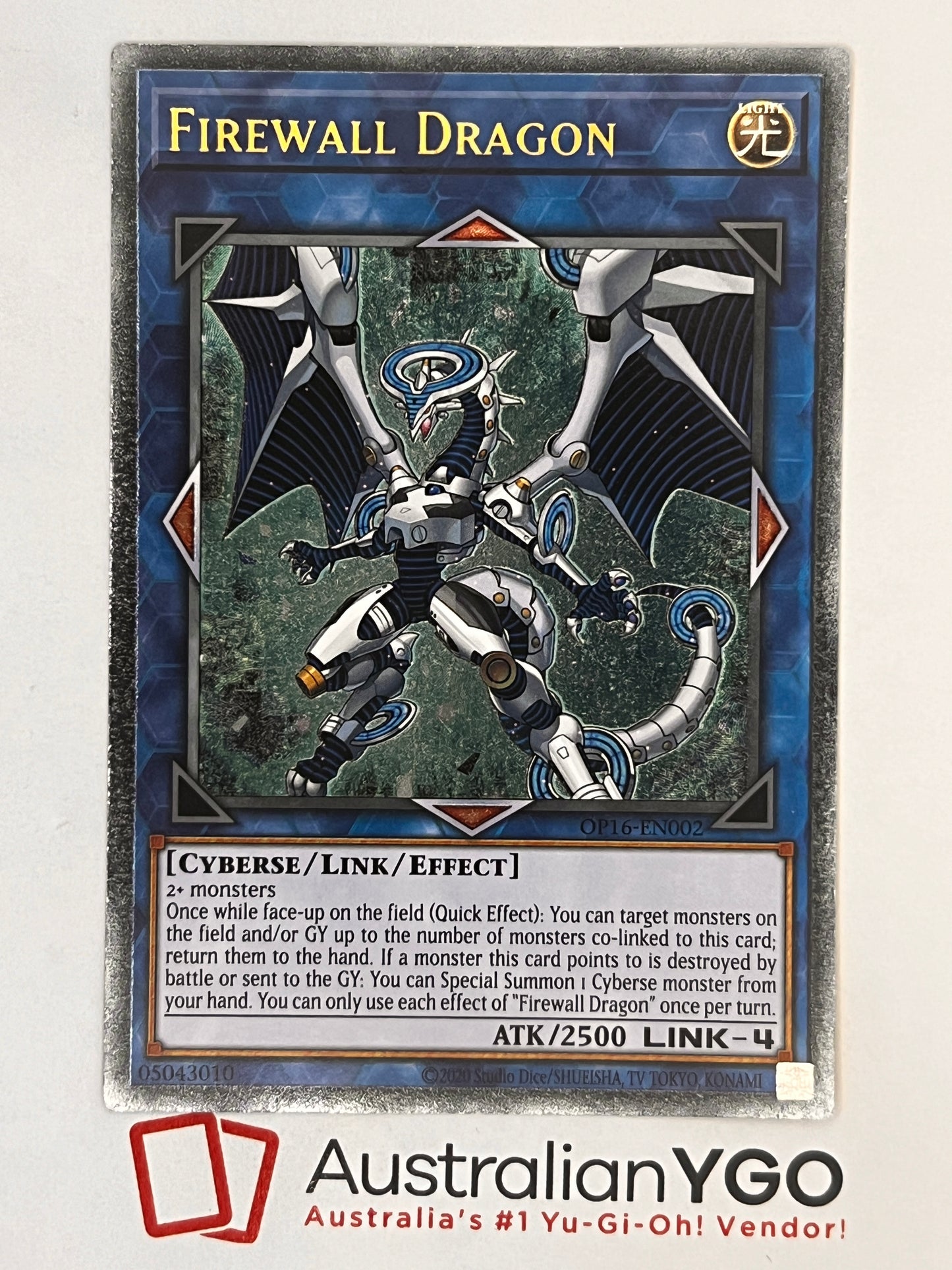 FIREWALL DRAGON OP16-EN002 Ultimate Rare, Near Mint, Unlimited.