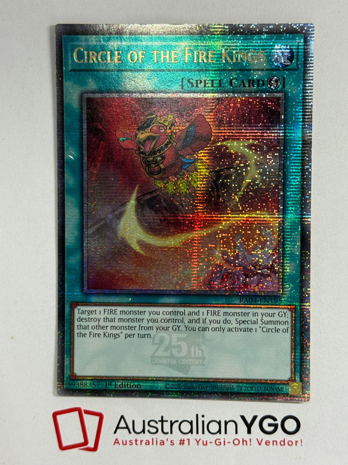 CIRCLE OF THE FIRE KINGS RA04-EN195 (QCR)
