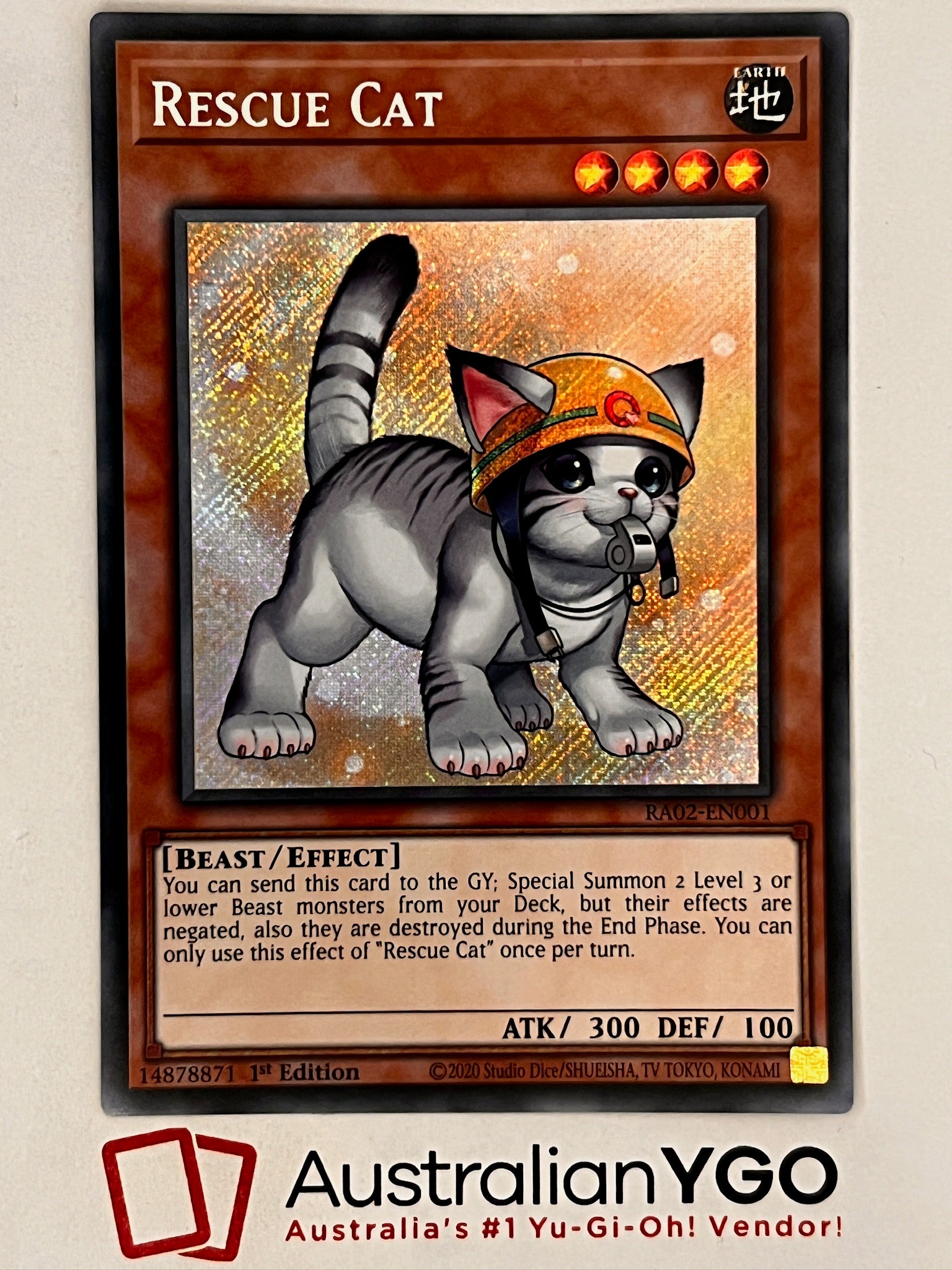 RESCUE CAT(Alternate Art), RA02-EN001 Aus Ygo RESCUE CAT(Alternate Art), RA02-EN001 Aus Ygo