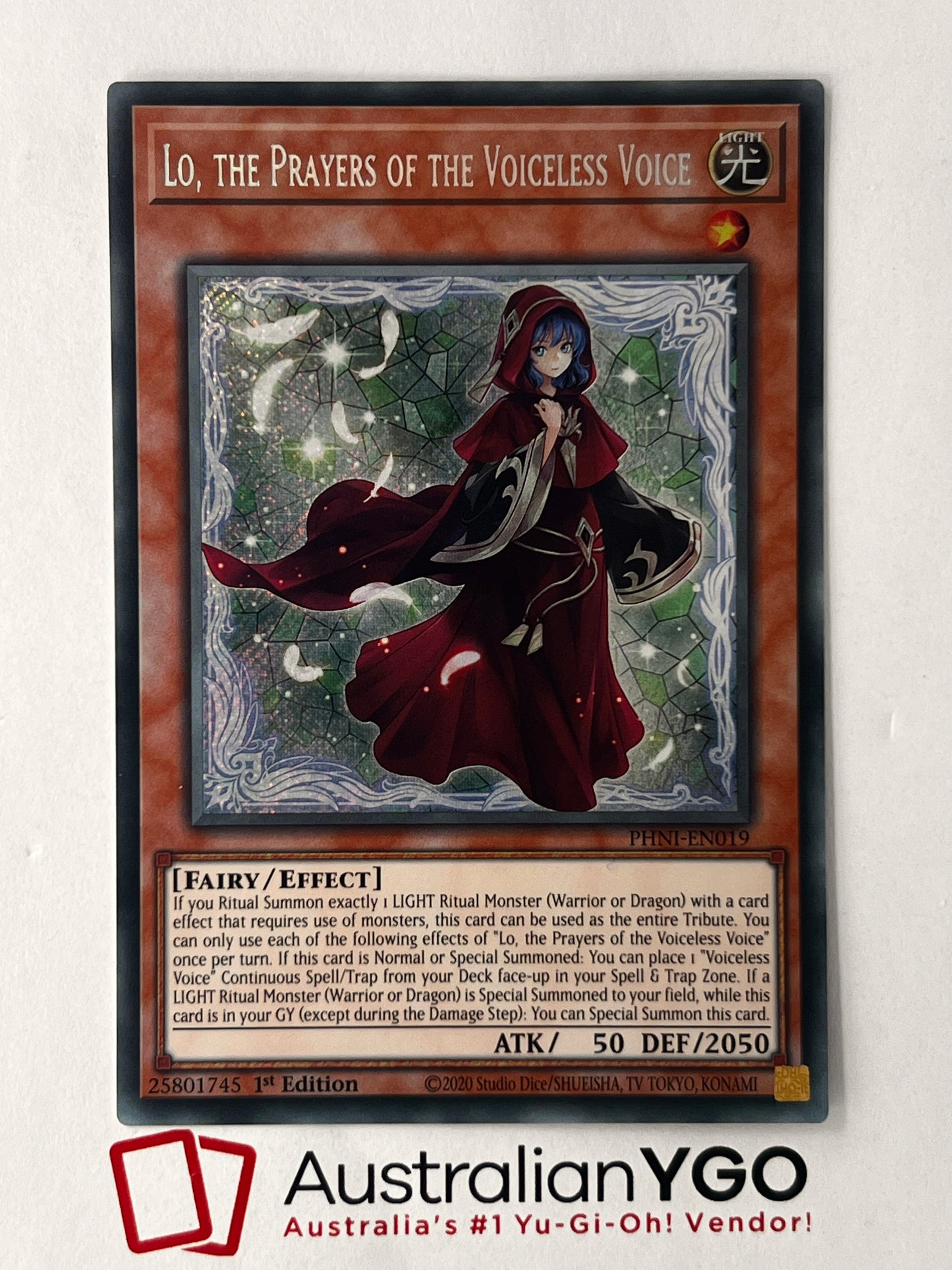 LO, THE PRAYERS OF THE VOICELESS VOICE PHNI-EN019