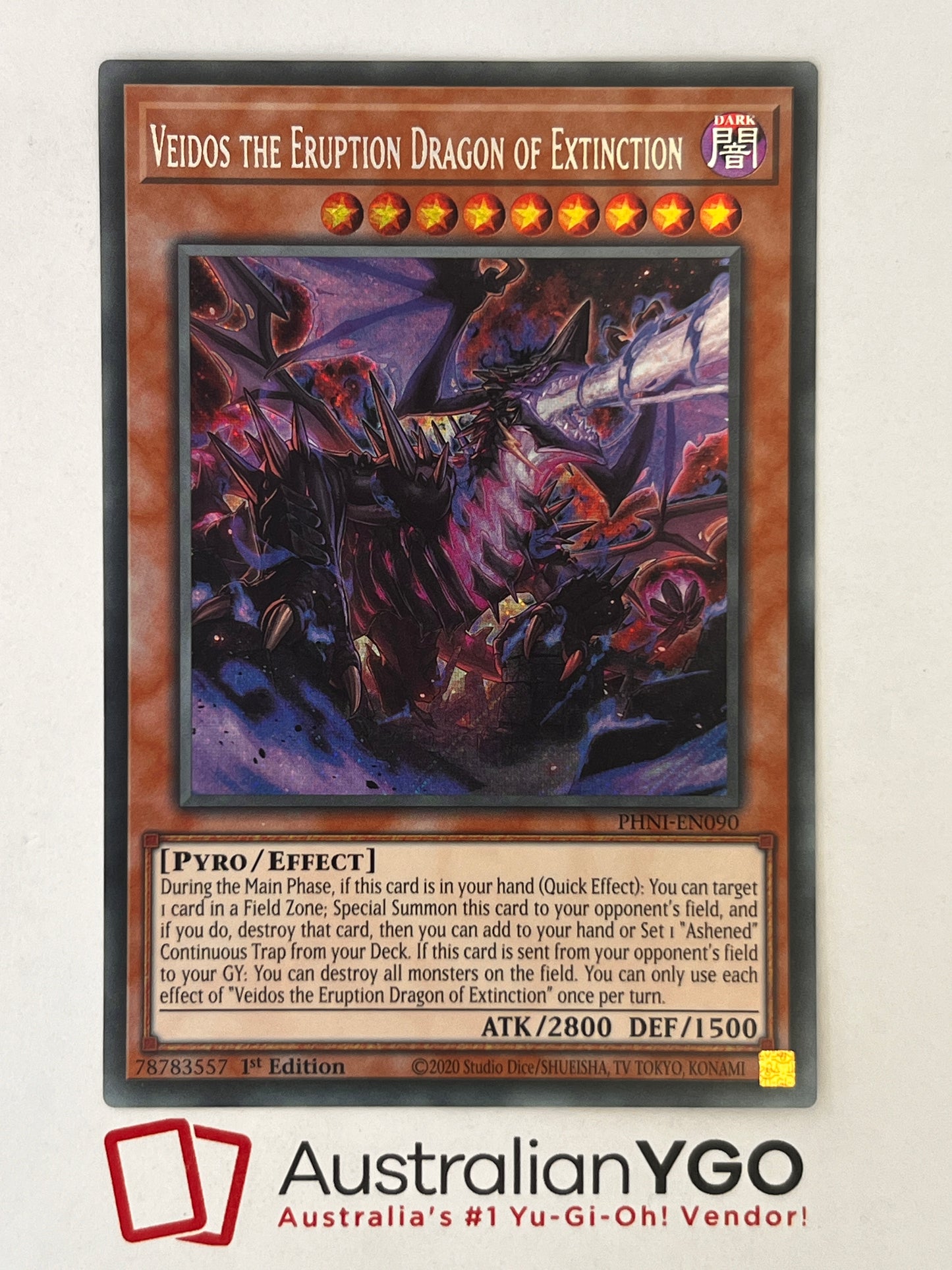 VEIDOS THE ERUPTION DRAGON OF EXTINCTION PHNI-EN090