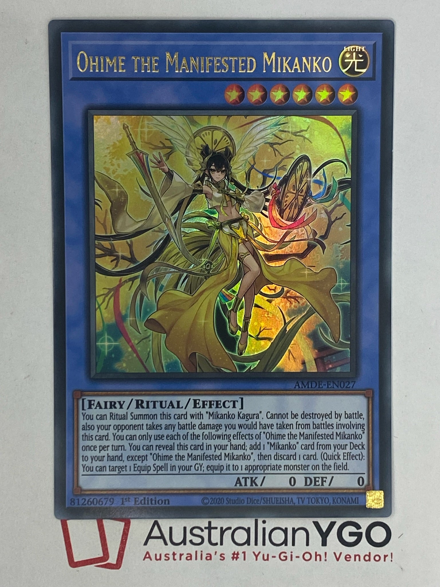 OHIME THE MANIFESTED MIKANKO AMDE-EN027 Aus Ygo OHIME THE MANIFESTED MIKANKO AMDE-EN027 Aus Ygo