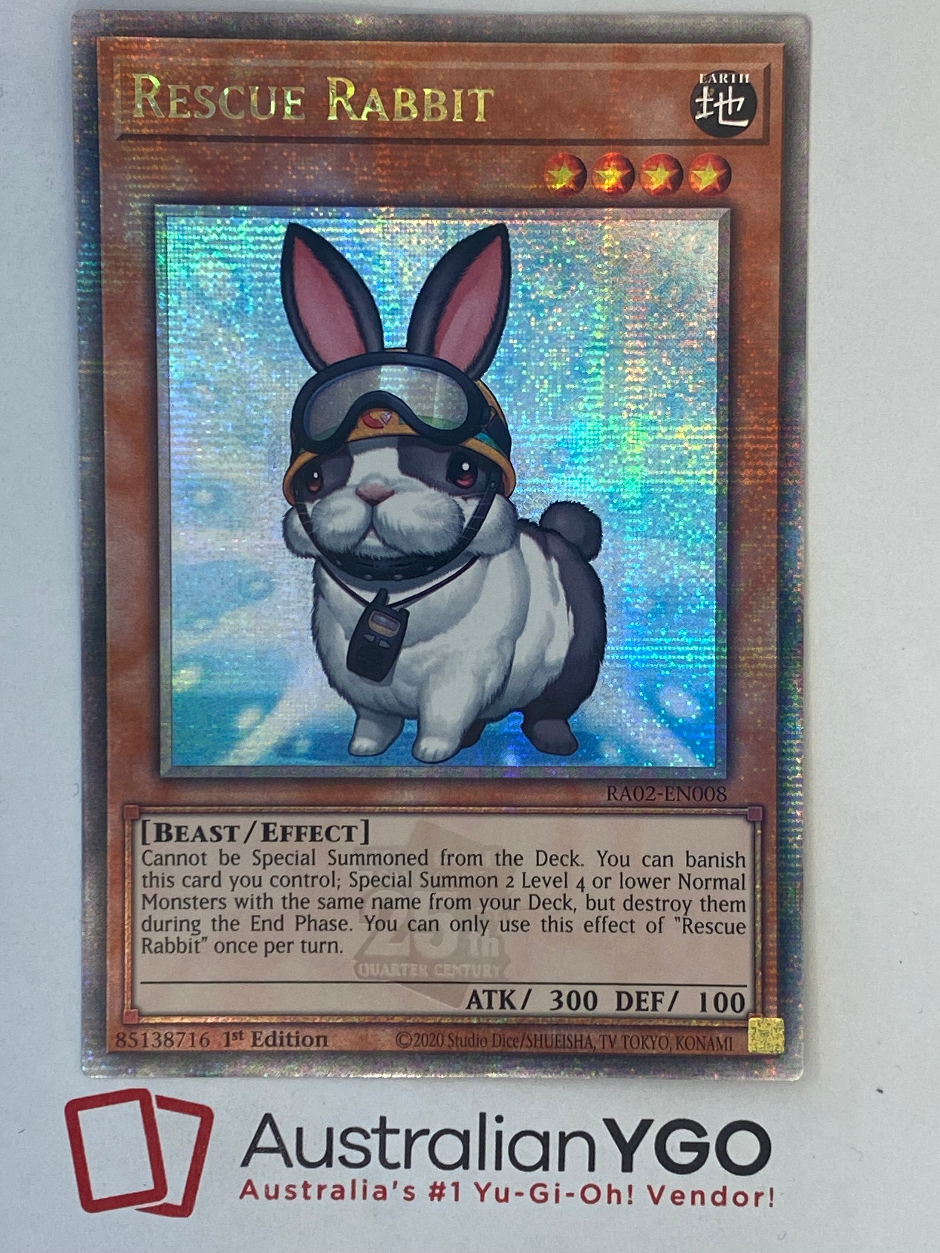 RESCUE RABBIT RA02-EN008 (QCR) Aus Ygo RESCUE RABBIT RA02-EN008 (QCR) Aus Ygo