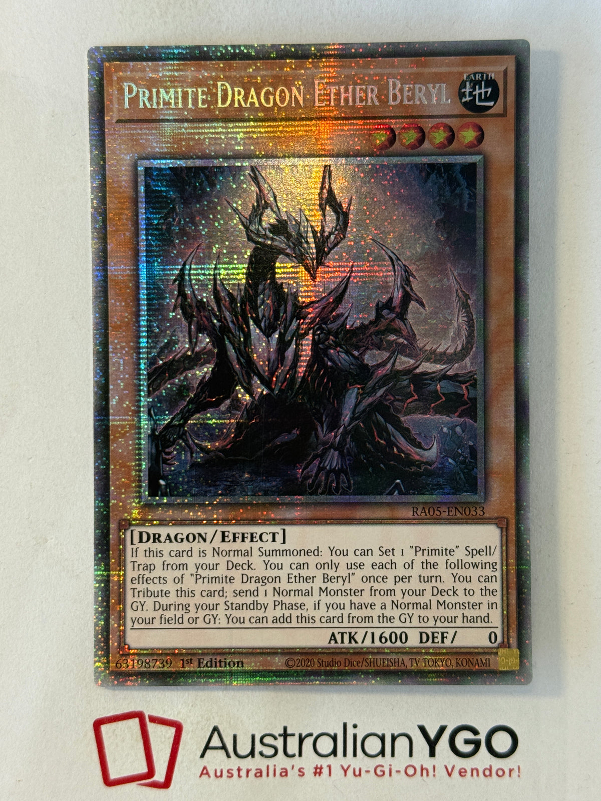 PRIMITE DRAGON ETHER BERYL RA05-EN033 (Starlight Rare)