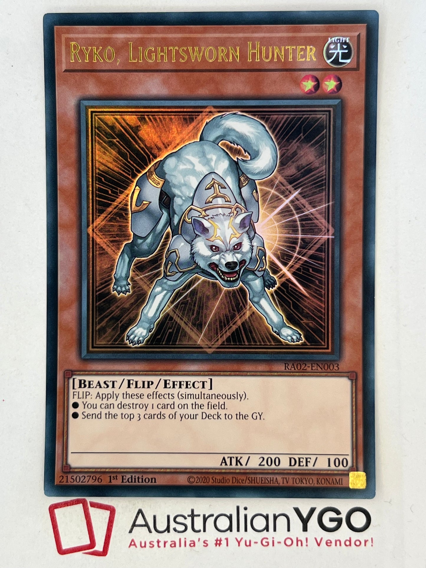 RYKO, LIGHTSWORN HUNTER RA02-EN003